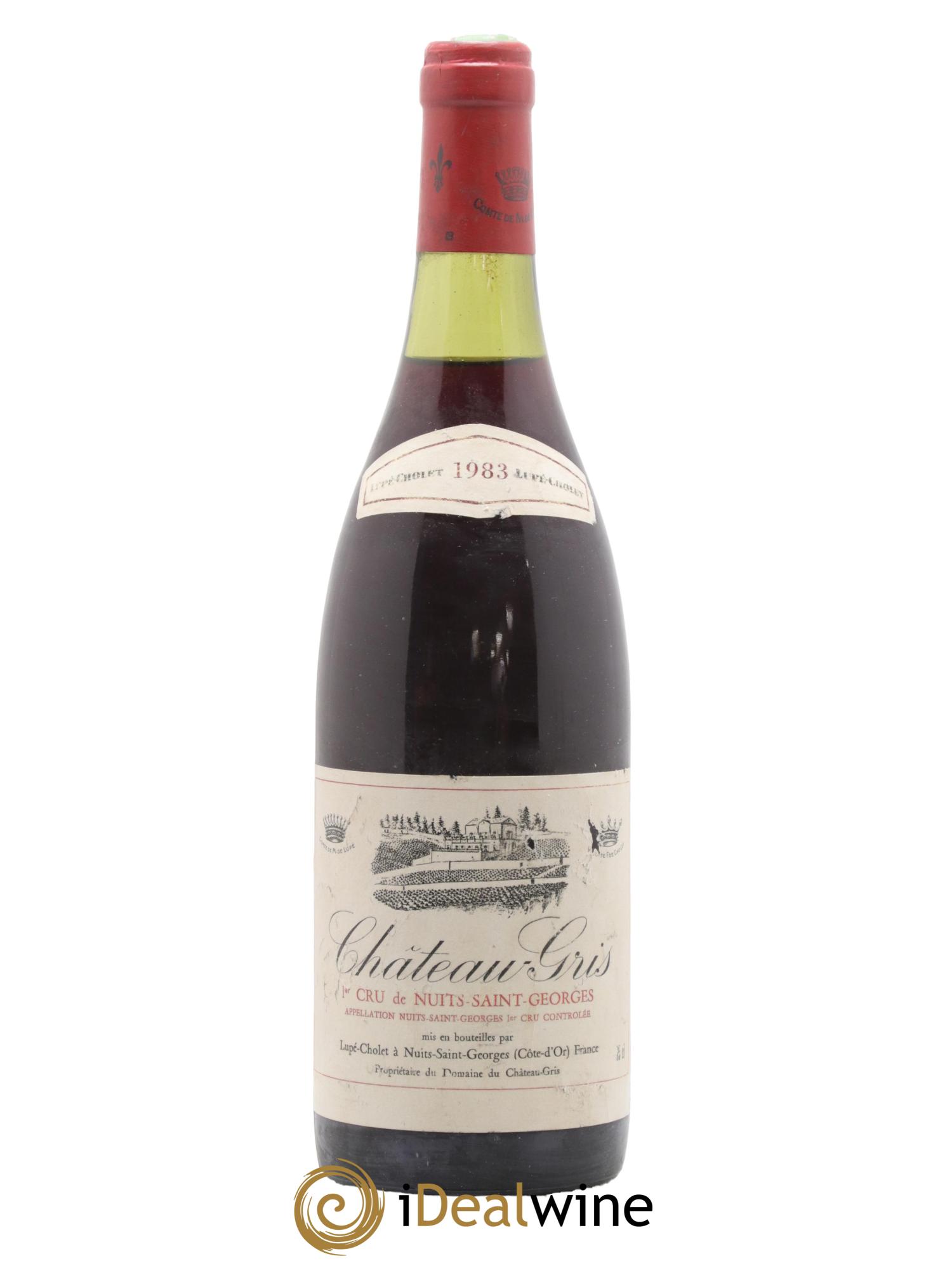 Nuits-Saint-Georges 1er Cru Château-Gris Lupé-Cholet 1983 - Lot de 1 bouteille - 0