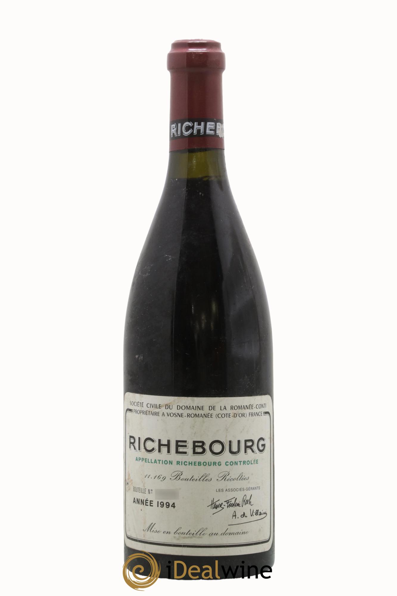 Richebourg Grand Cru Domaine de la Romanée-Conti 1994 - Posten von 1 Flasche - 0
