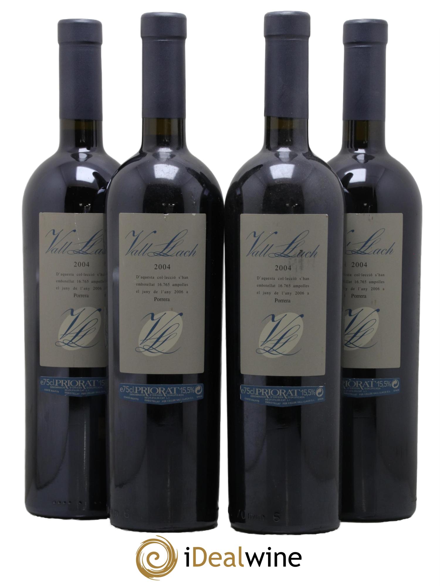 Priorat DOCA Porrera Vall Llach 2004 - Lot de 4 bouteilles - 0