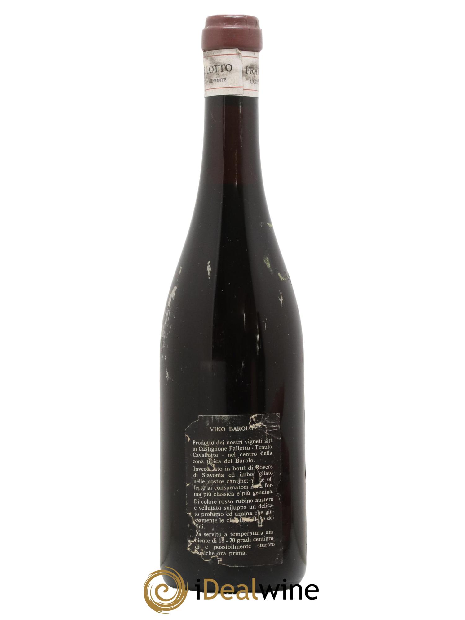 Barolo Cavallotto Riserva Speciale 1964 - Lot de 1 bouteille - 1