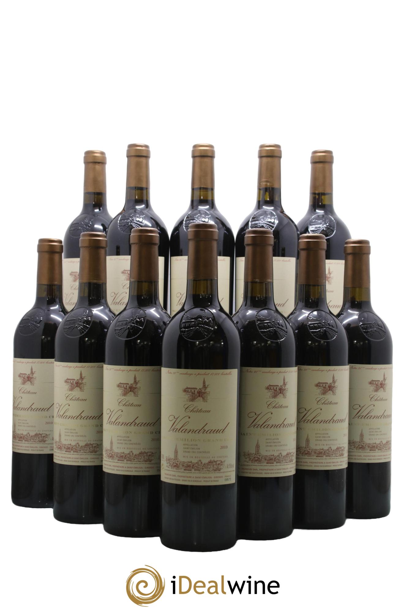Château de Valandraud 1er Grand Cru Classé B depuis 2012 2010 - Lot of 12 bottles - 0