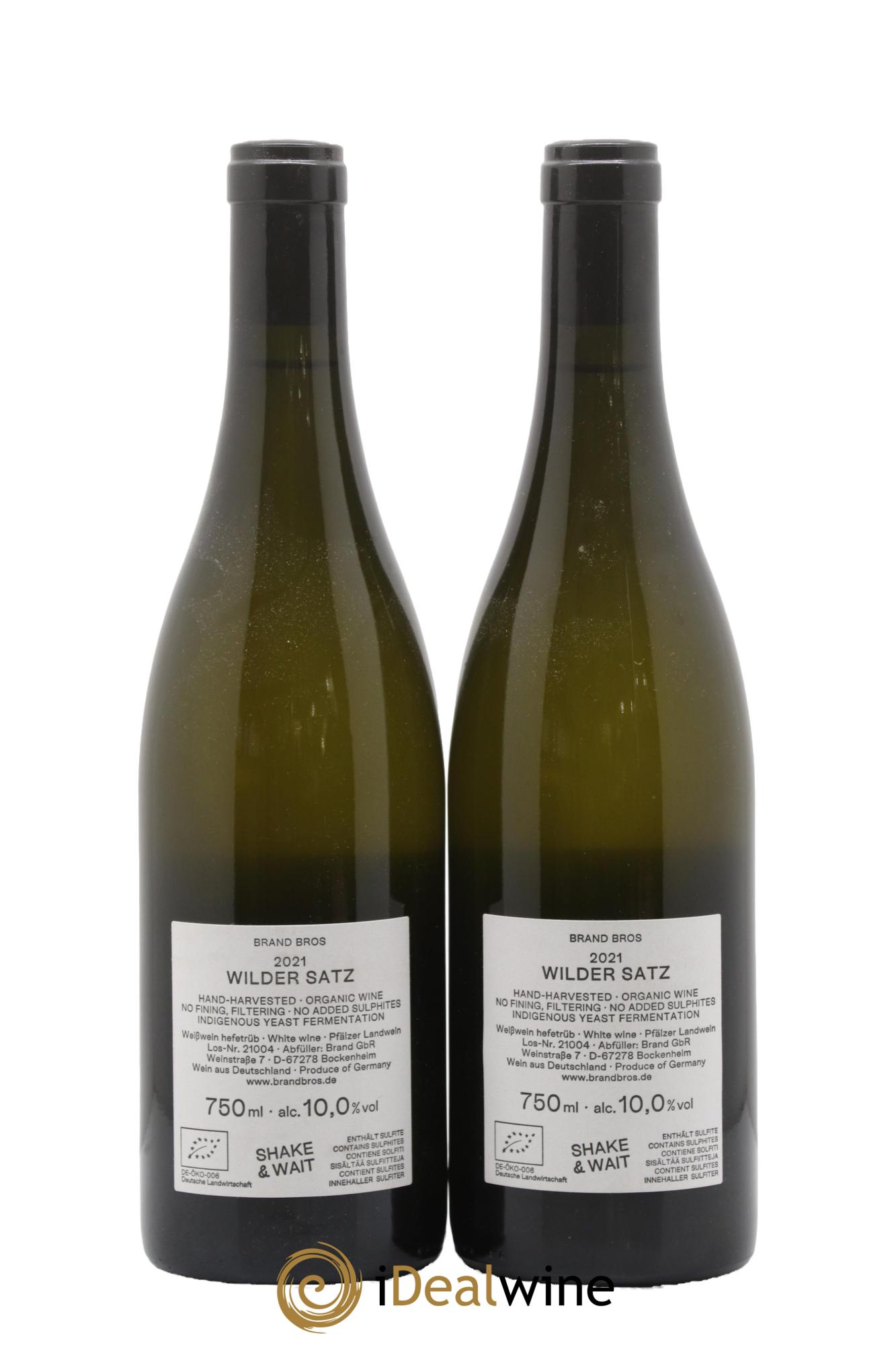 Allemagne Wilder Satz Weingut Brand 2021 - Lot of 2 bottles - 1