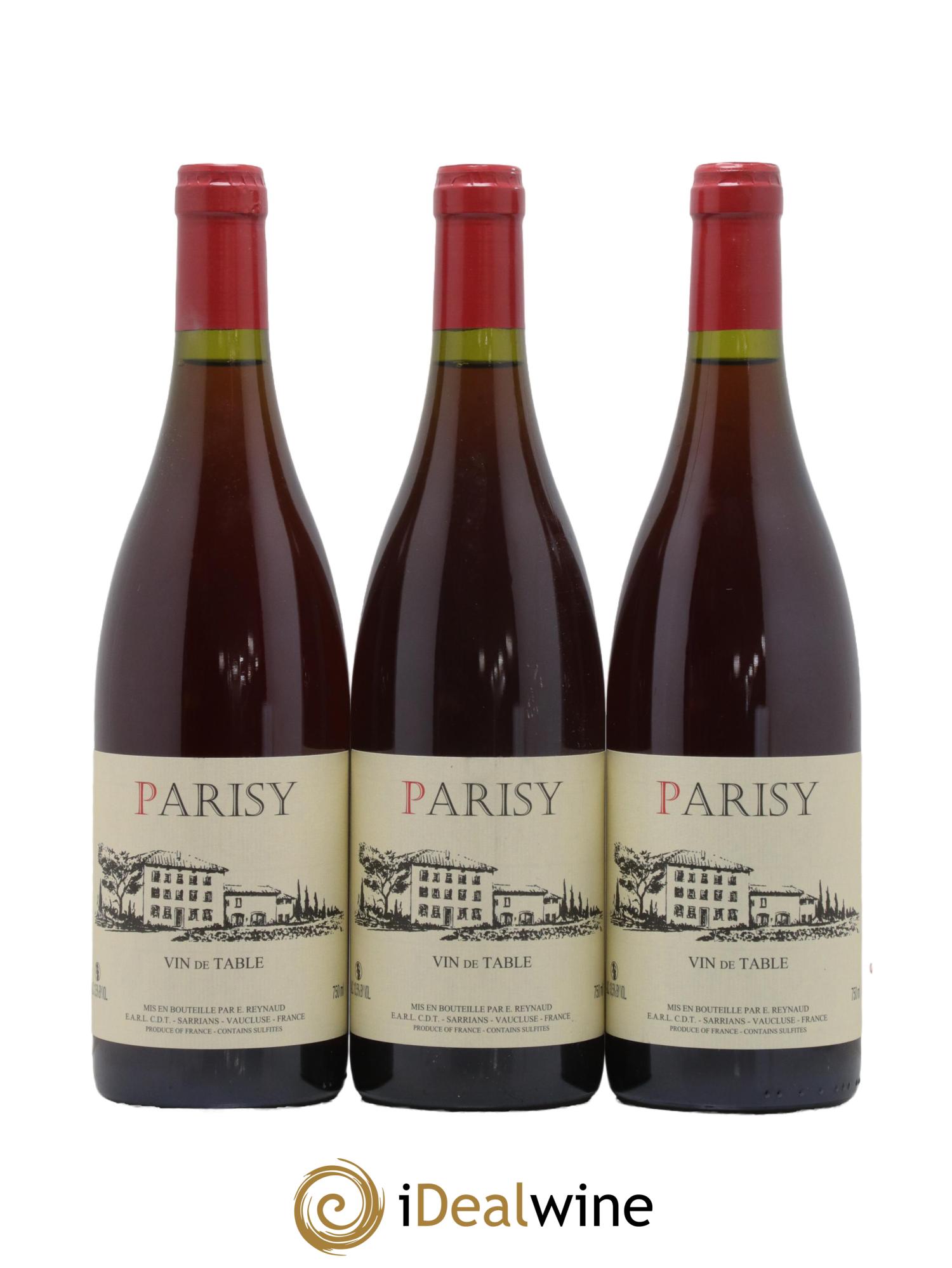 Vin de Table Parisy Emmanuel Reynaud - Posten von 3 Flaschen - 0