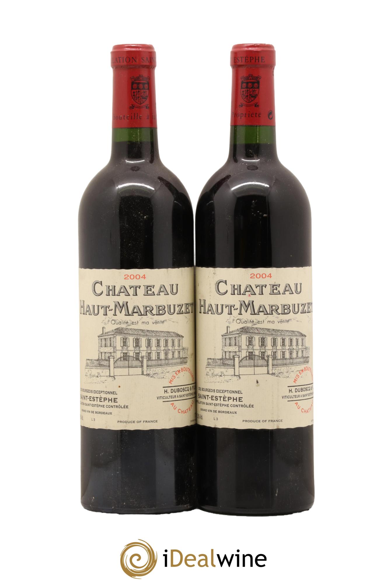 Château Haut Marbuzet 2004 - Lot de 2 bouteilles - 0