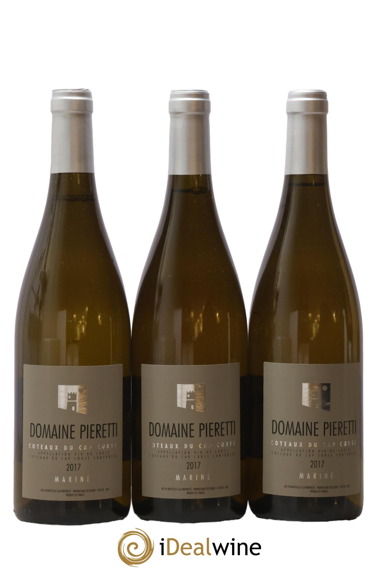 Vin de Corse Coteaux du Cap Corse Marine Domaine Pieretti 2017 - Lotto di 3 bottiglie - 0
