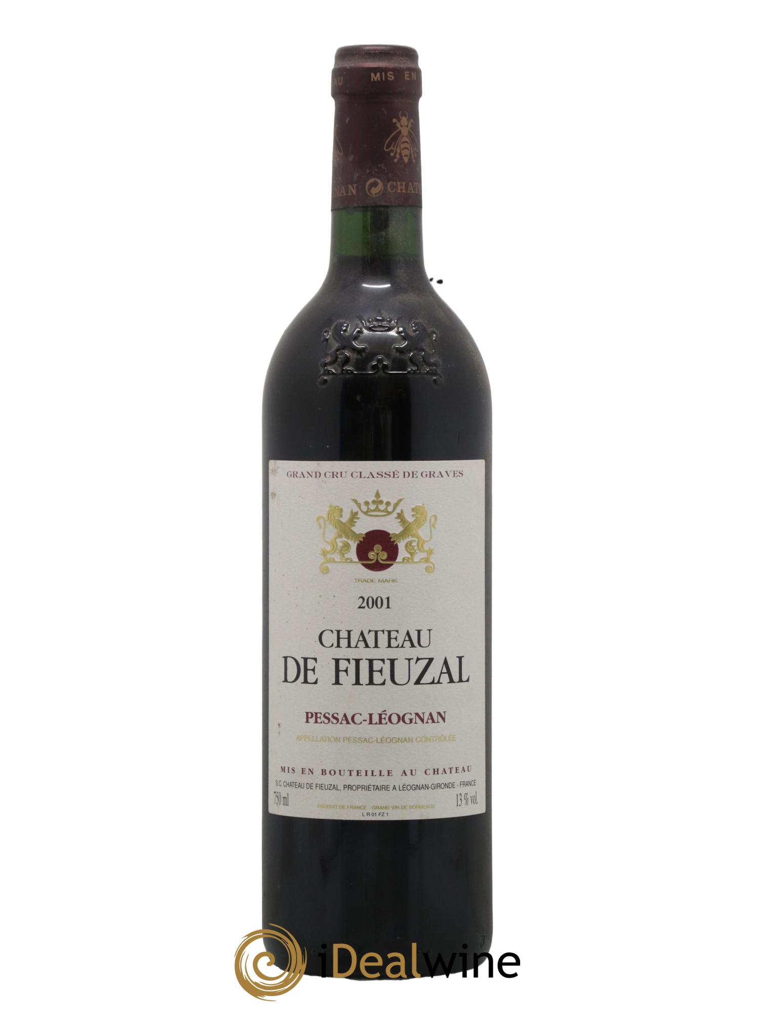 Château de Fieuzal Cru Classé de Graves 2001 - Lot de 1 bouteille - 0