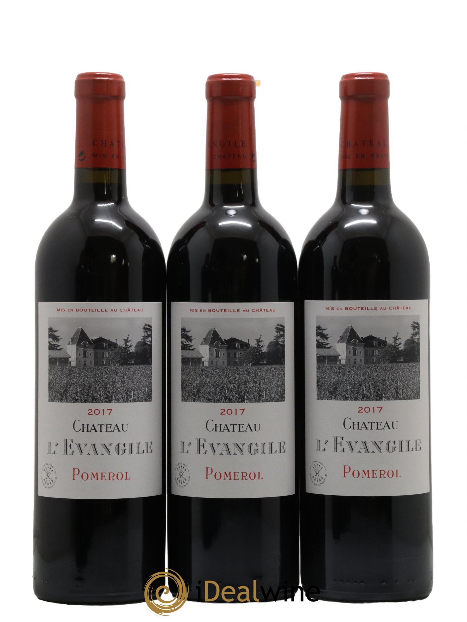 Château l' Évangile 2017 - Lot de 6 bouteilles - 1