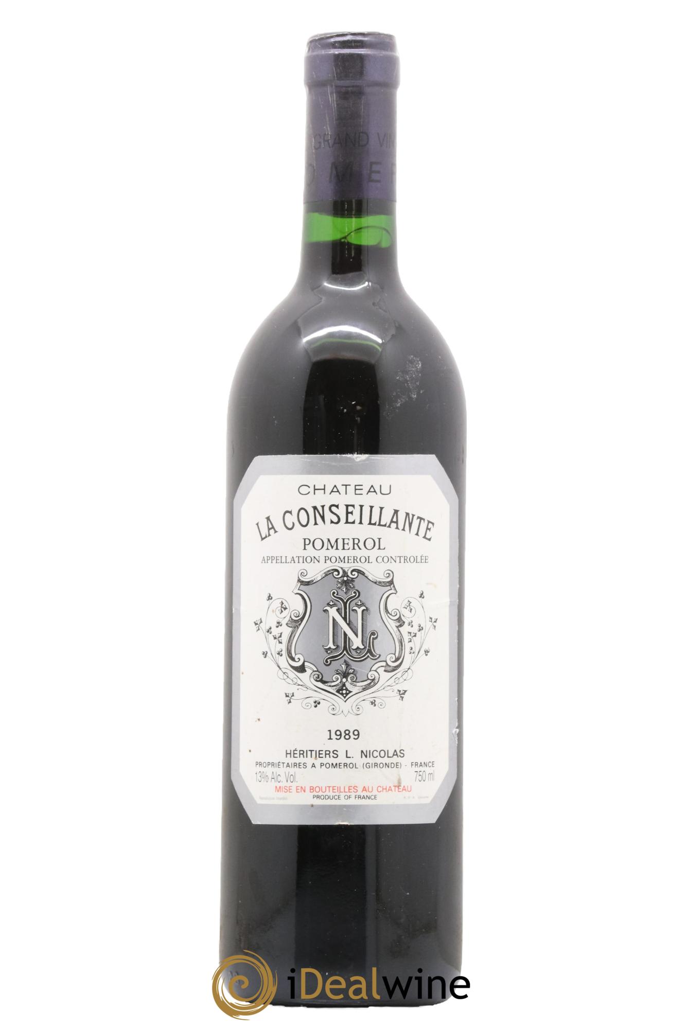 Château la Conseillante 1989 - Lot de 1 bouteille - 0