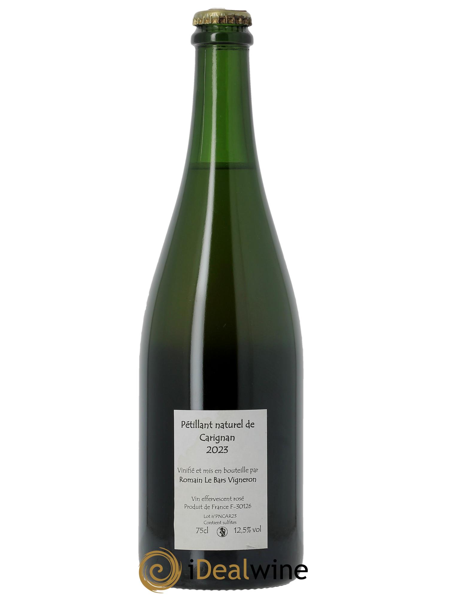 Vin de France Pet Nat Carignan Romain Le Bars 2023 - Lot of 1 bottle - 1