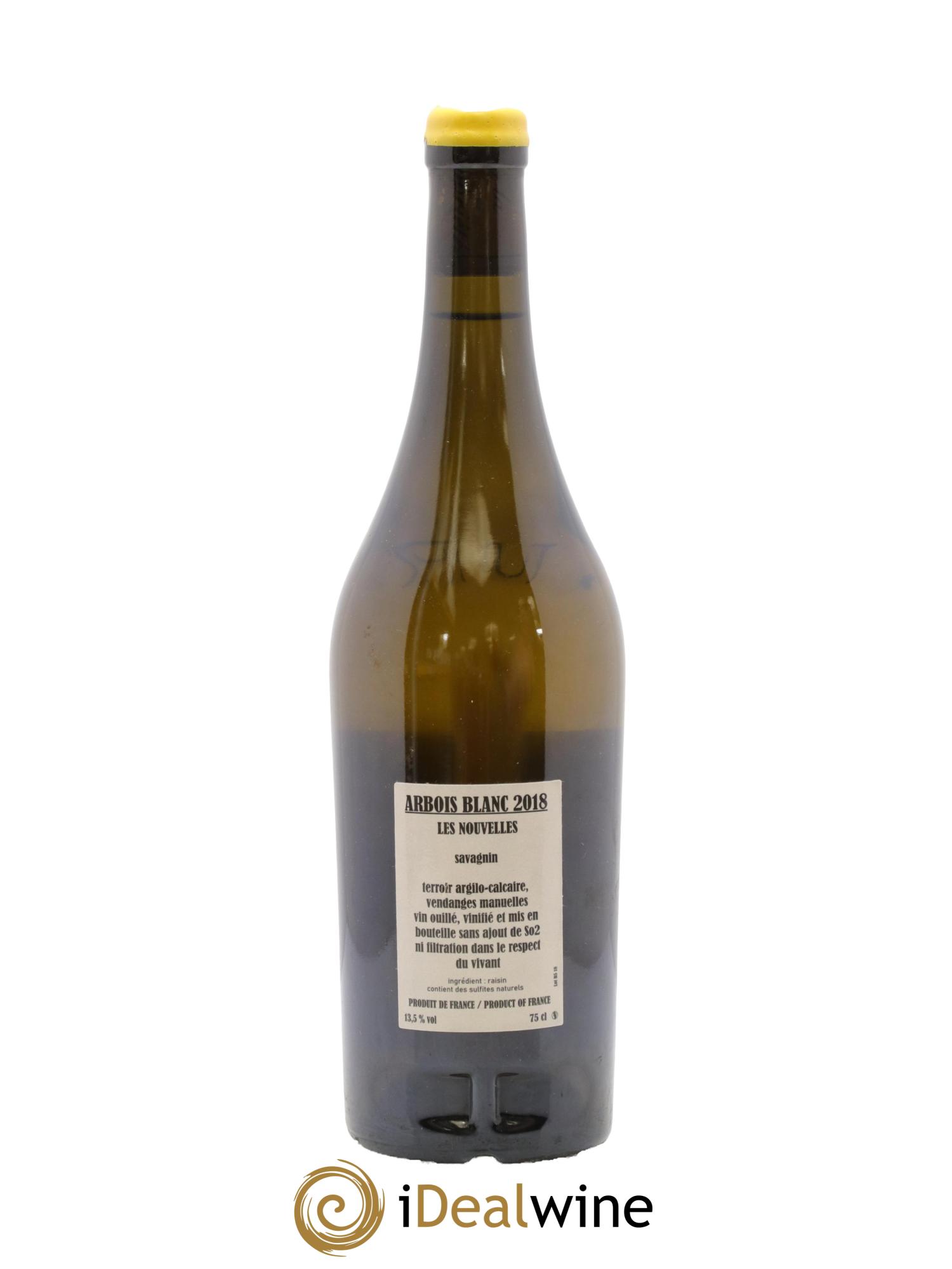 Arbois Savagnin Les Nouvelles Adeline Houillon & Renaud Bruyère 2018 - Lot de 1 bouteille - 1