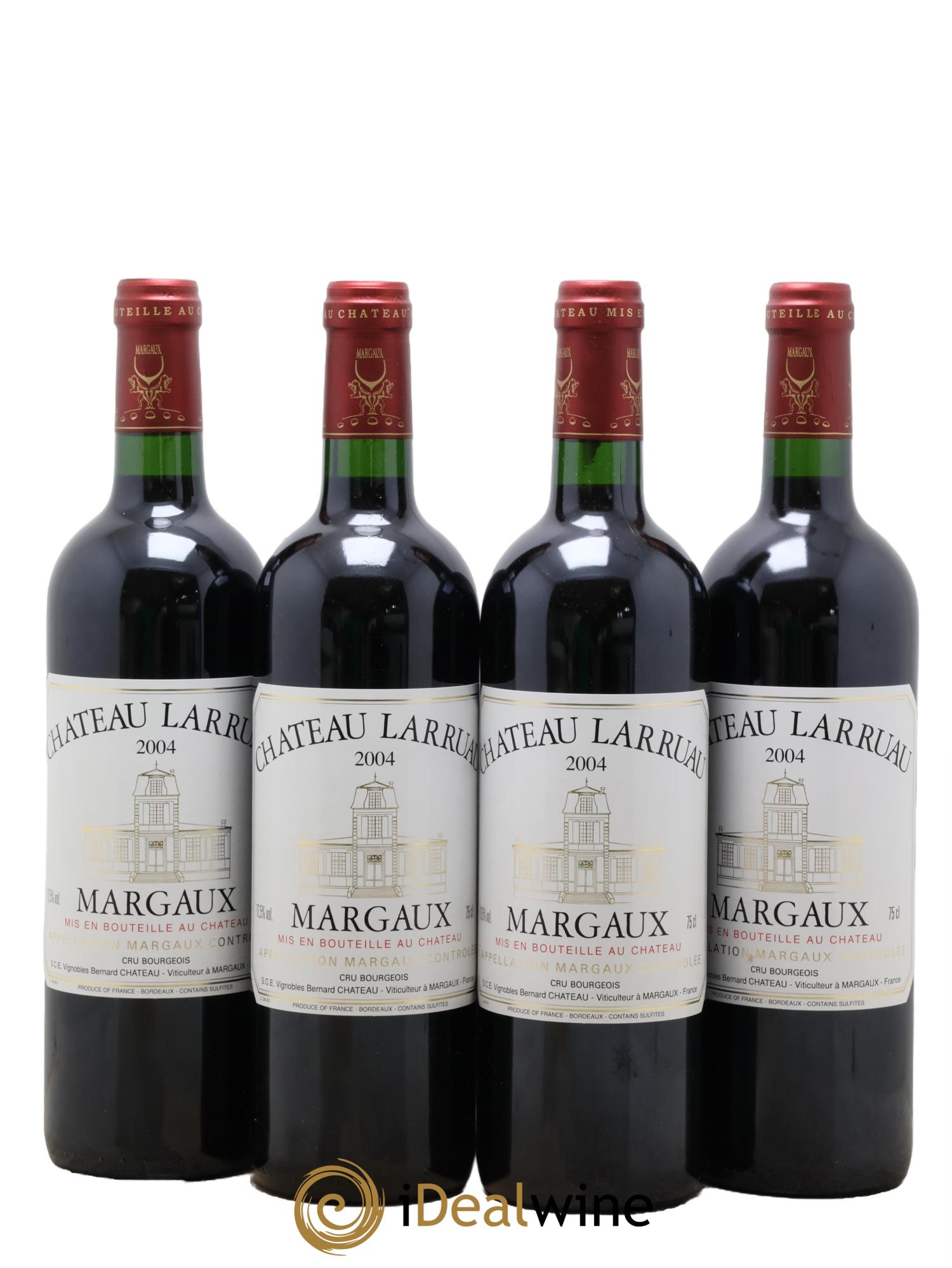 Château Larruau 2004 - Lotto di 4 bottiglie - 0