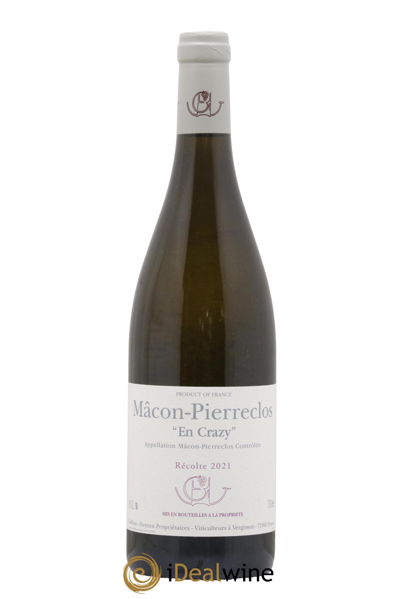Mâcon Pierreclos En Crazy Guffens-Heynen 2021 - Lot de 1 bouteille - 0