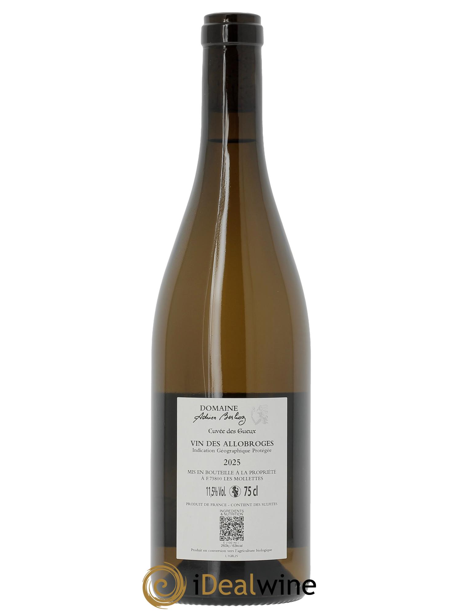 Vin de Savoie La Cuvée des Gueux Adrien Berlioz  2025 - Lotto di 1 bottiglia - 1