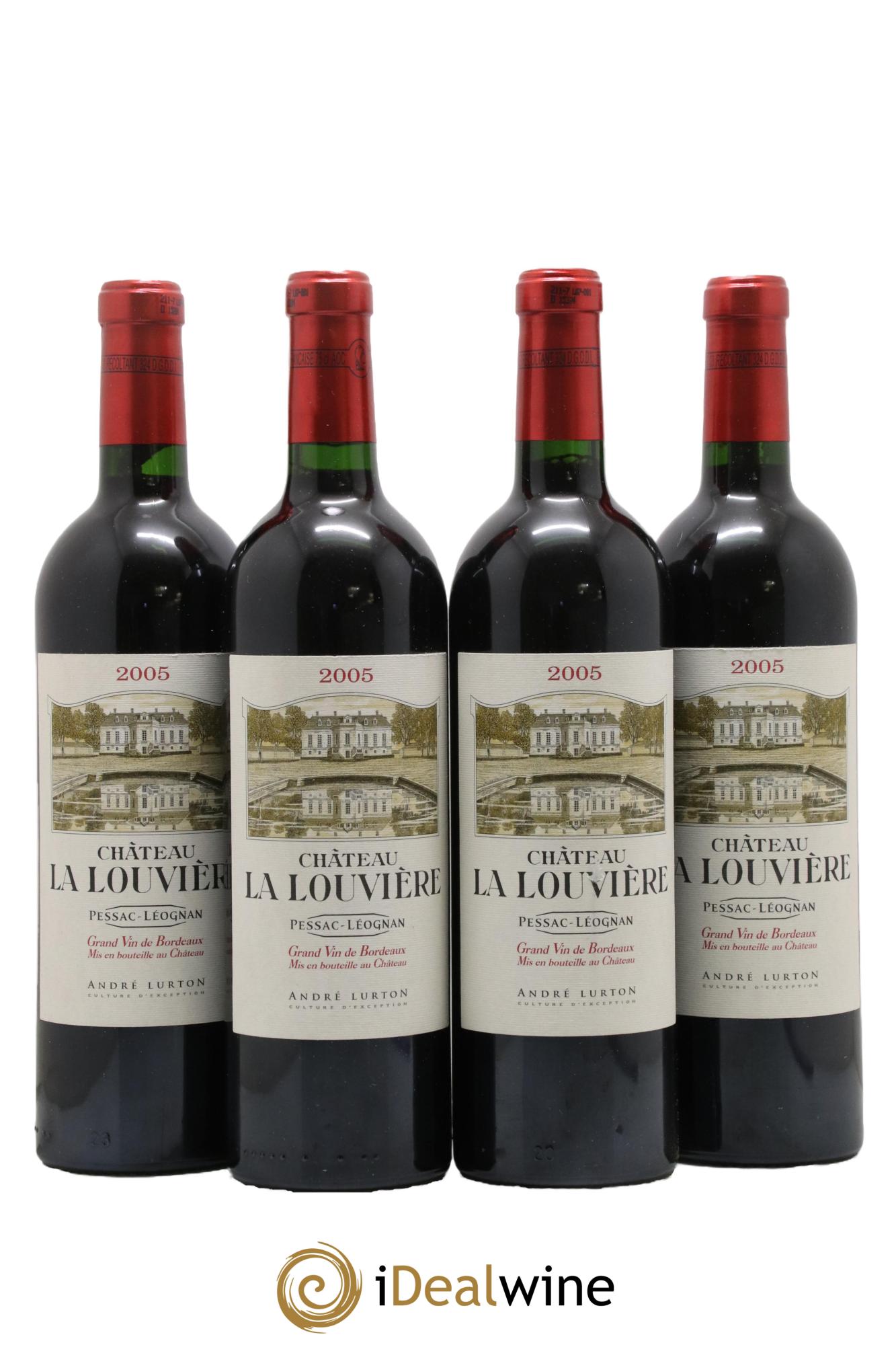 Château la Louvière 2005 - Lot de 4 bouteilles - 0