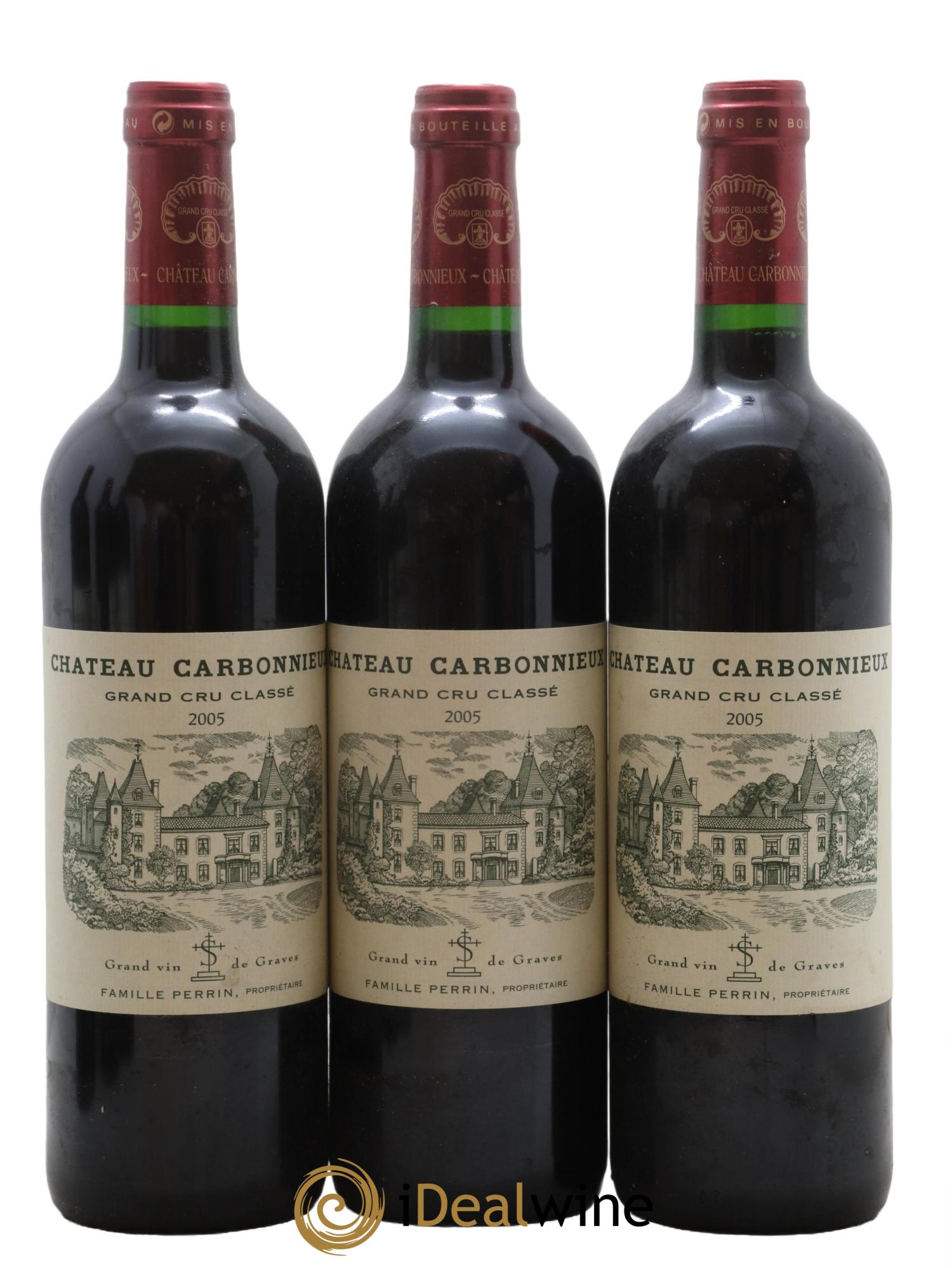 Château Carbonnieux Cru Classé de Graves 2005 - Lot de 6 bouteilles - 1