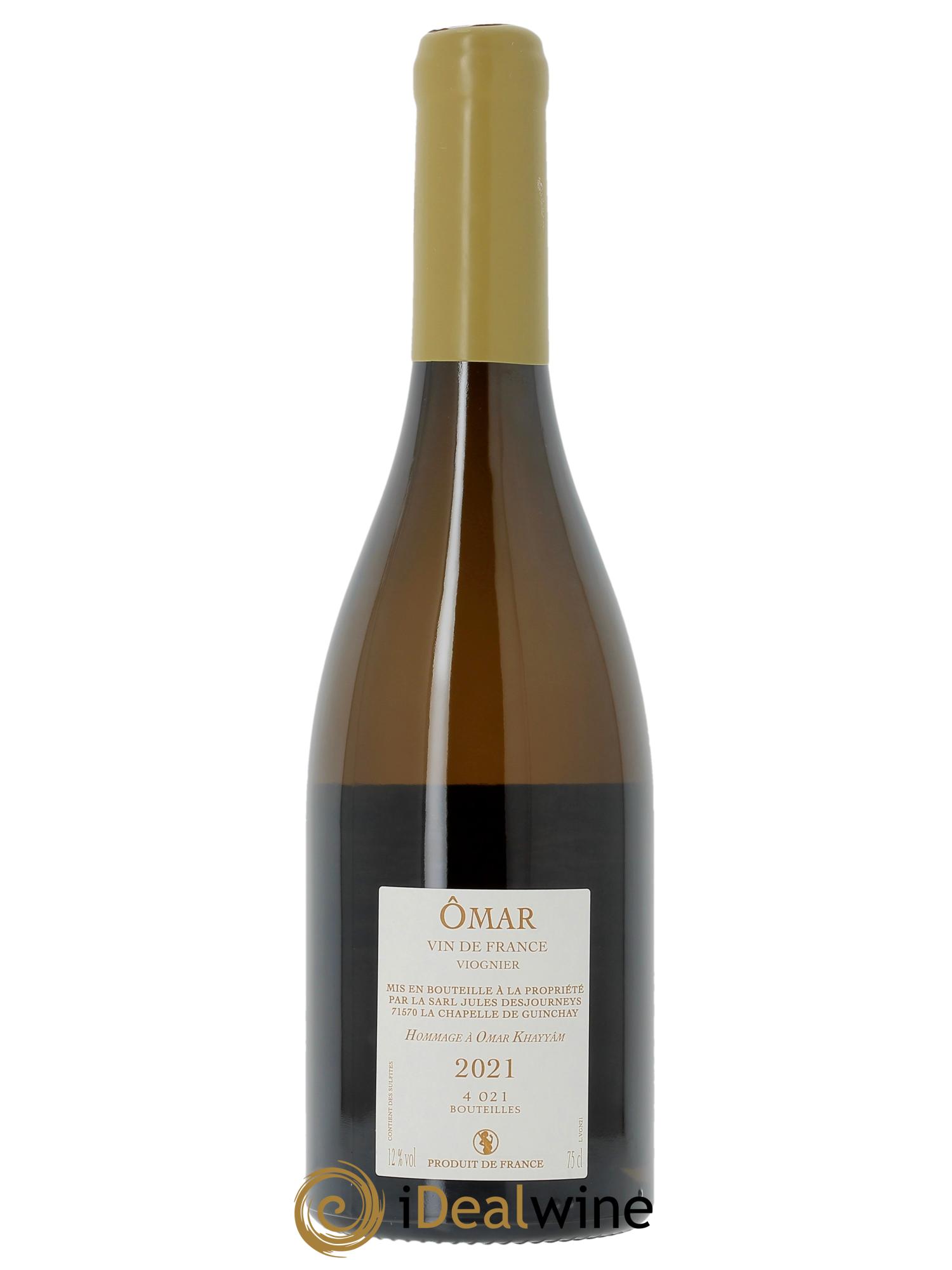 Vin de France Omar Jules Desjourneys  2021 - Lotto di 1 bottiglia - 1