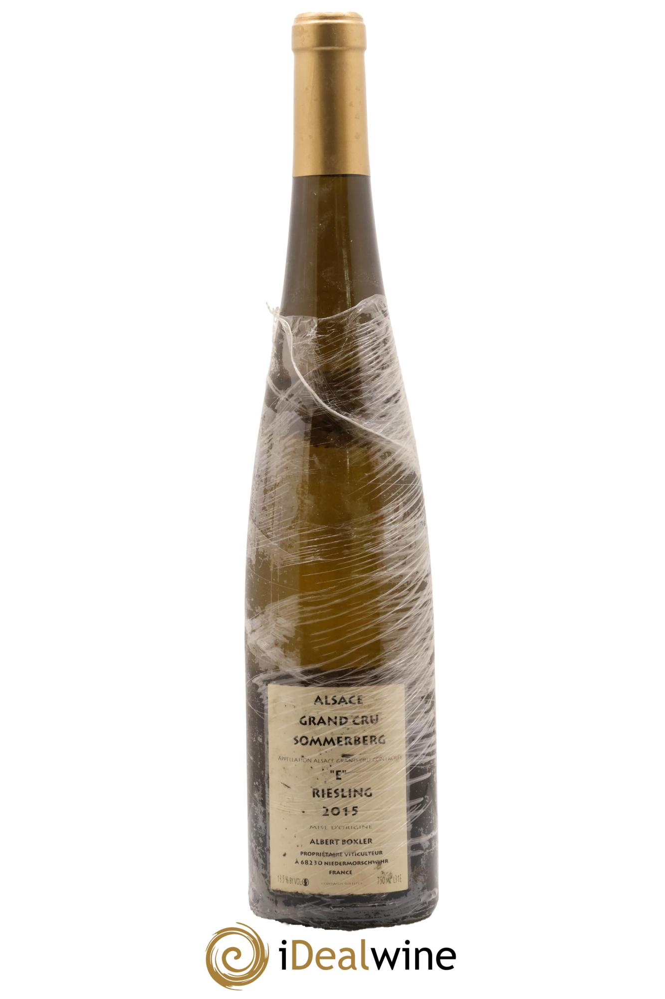 Alsace Riesling Grand Cru Sommerberg E Albert Boxler 2015 - Lot de 1 bouteille - 1