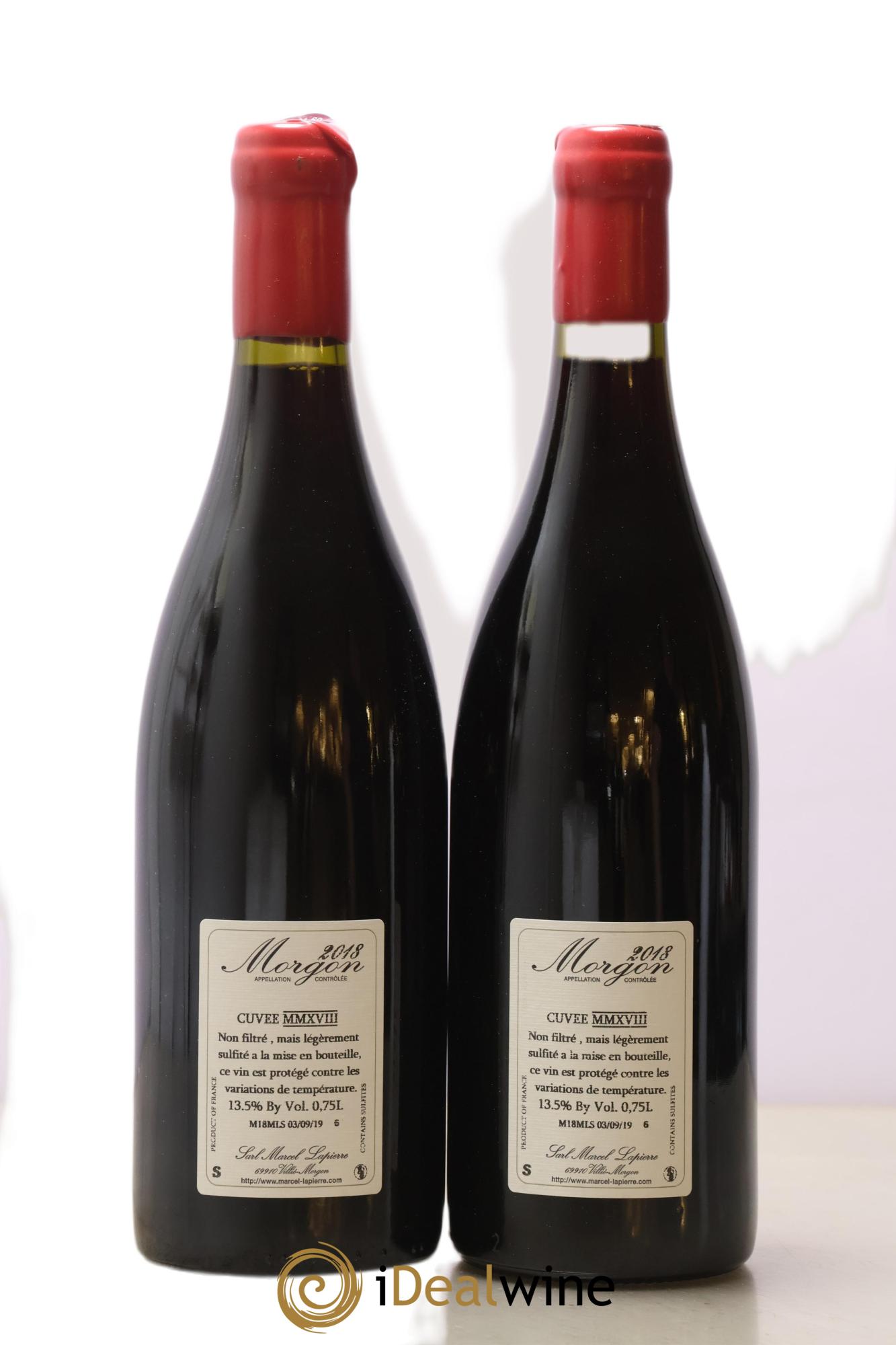 Morgon Cuvée Marcel Lapierre Marcel Lapierre (Domaine) 2018 - Lot de 2 bouteilles - 1