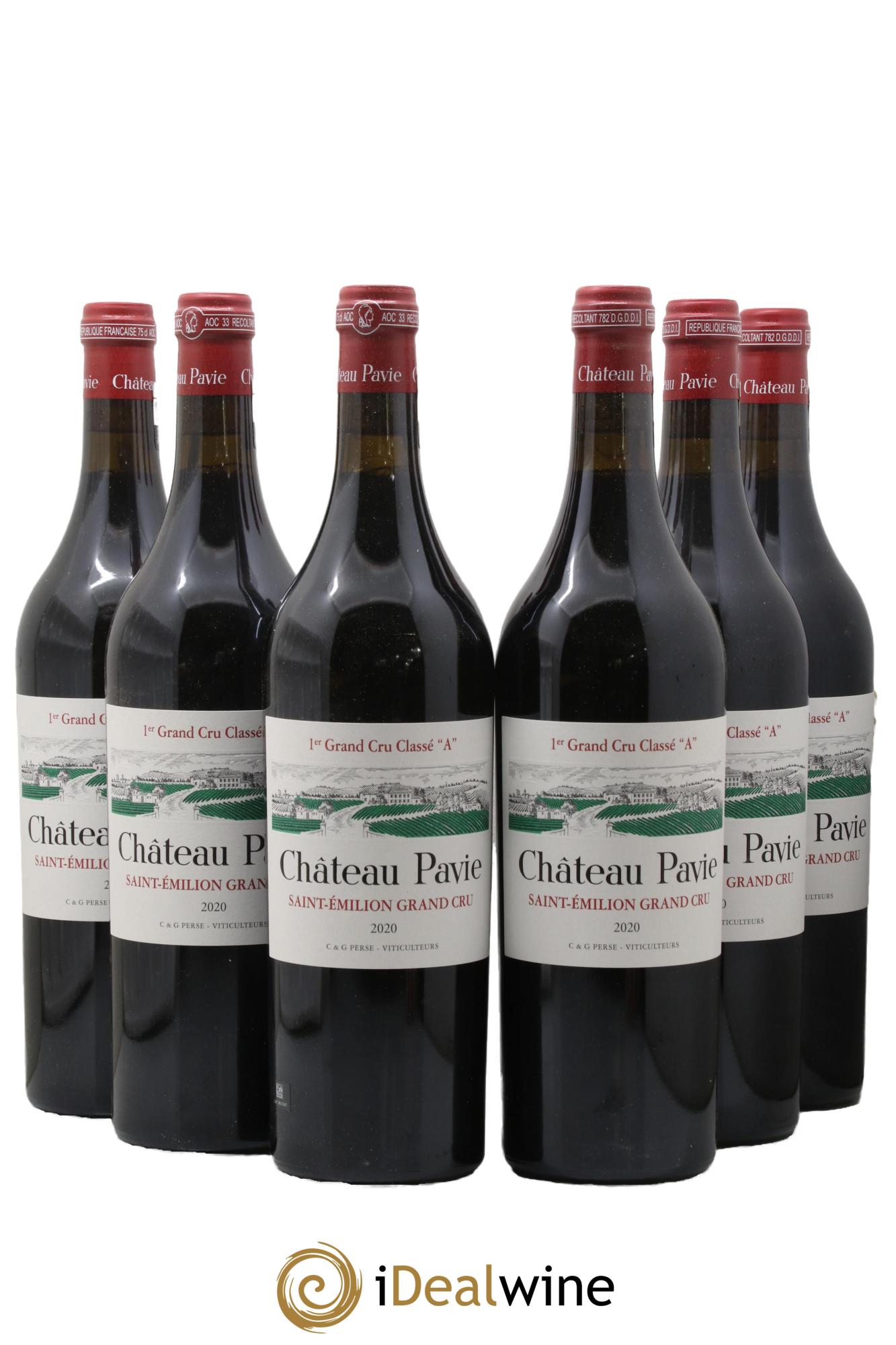 Château Pavie 1er Grand Cru Classé A 2020 - Lot of 6 bottles - 0