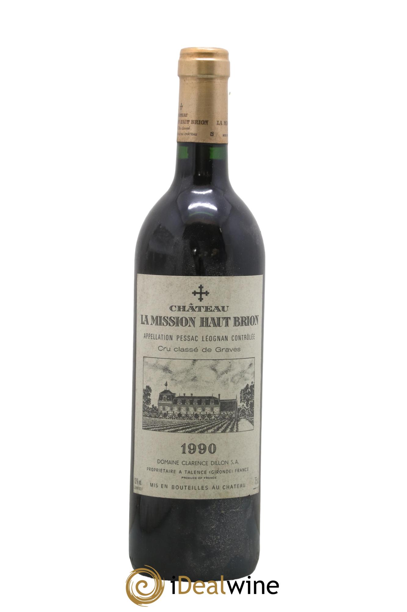 Château la Mission Haut-Brion Cru Classé de Graves 1990 - Lot de 1 bouteille - 0