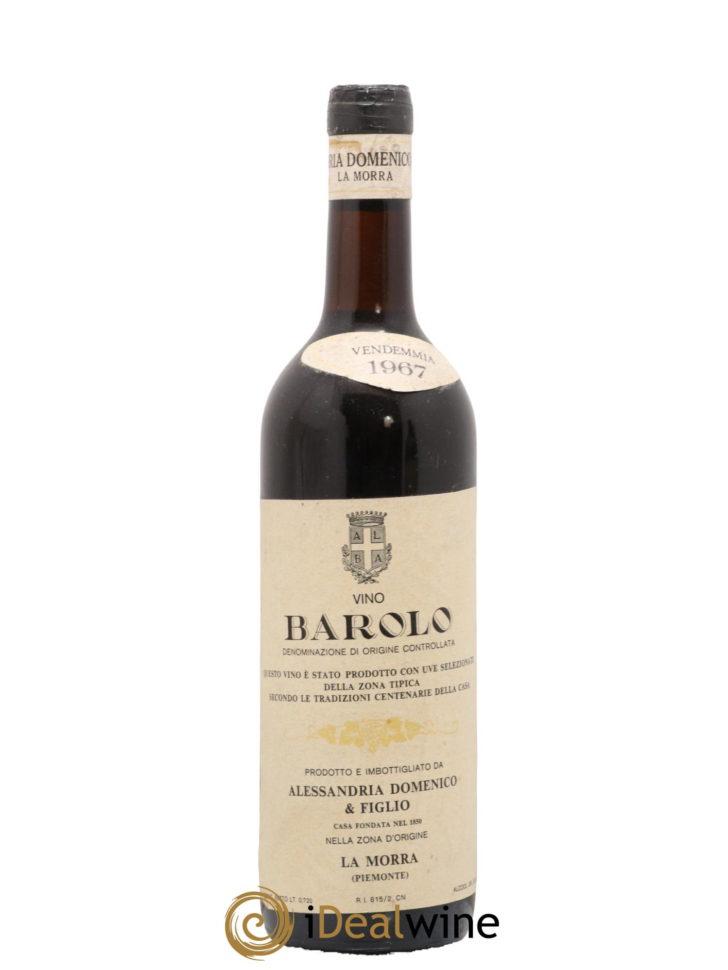 Barolo Alessandri Domenico e Figlio 1967 - Lot de 1 bouteille - 0