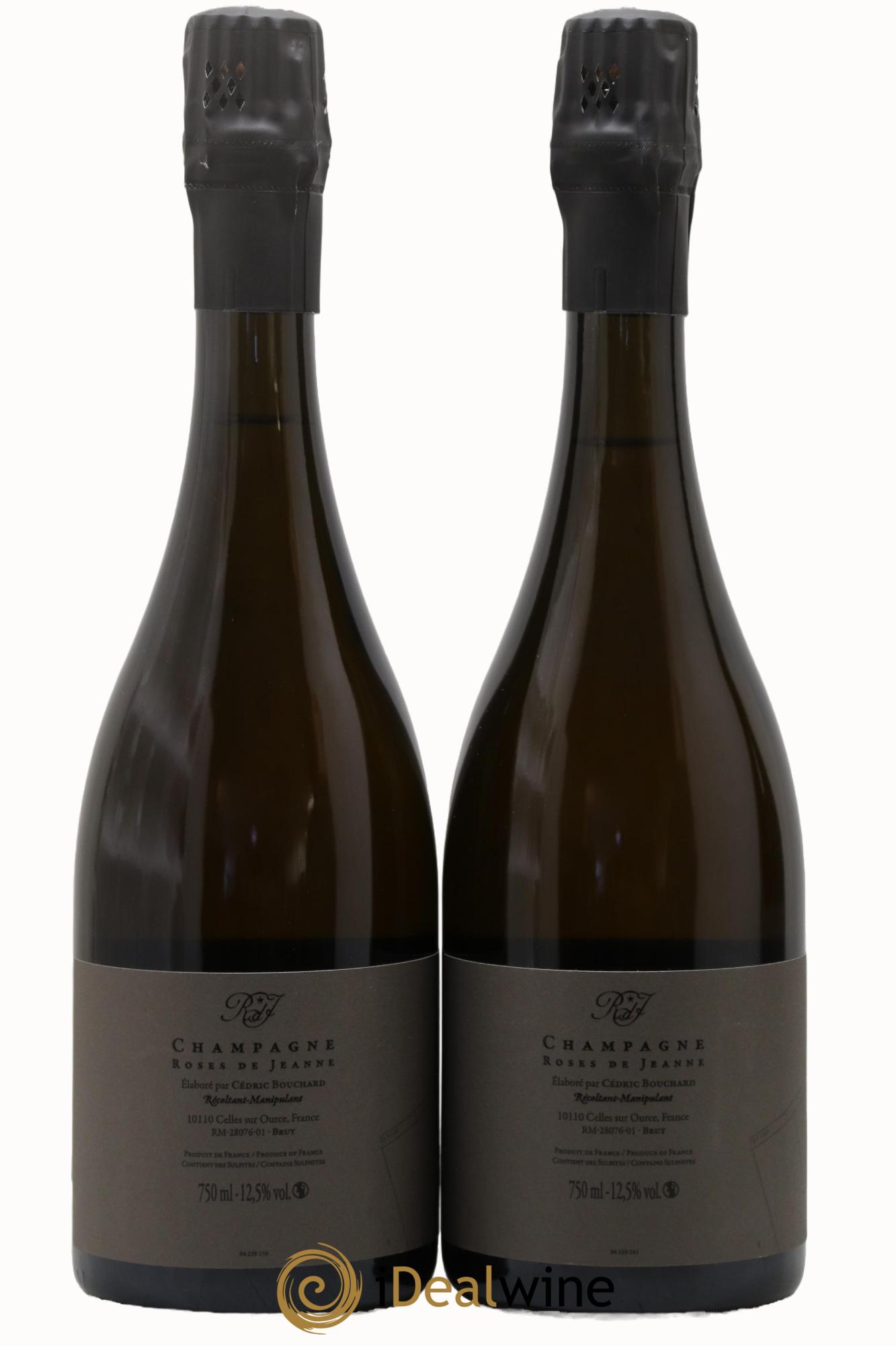 Roses de Jeanne Côte de Val Vilaine Blanc de Noirs Cédric Bouchard 2022 - Lot de 2 bouteilles - 1