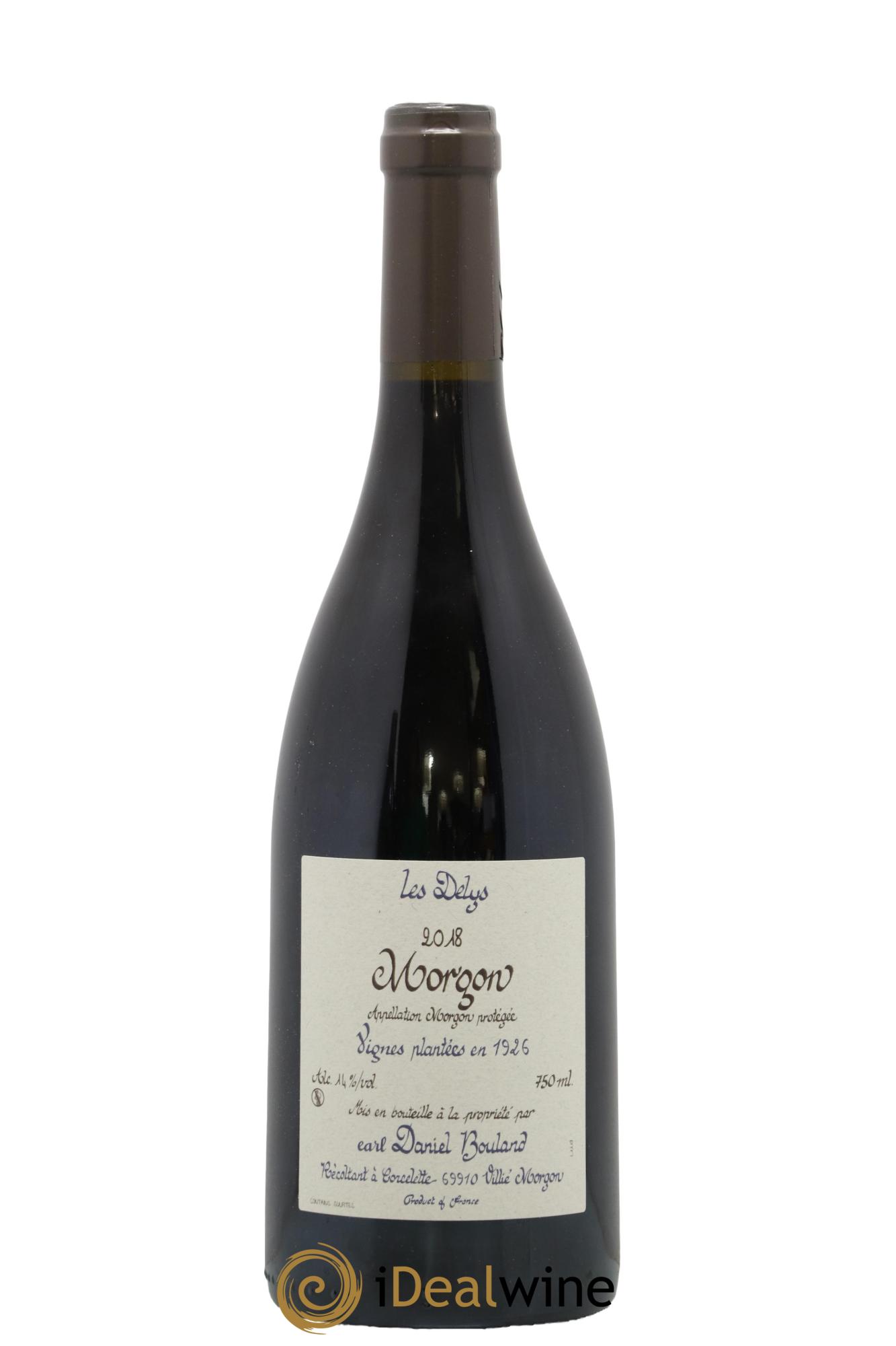 Morgon Les Delys Vielles Vignes de 1926 Daniel Bouland (Domaine) 2018 - Lot de 1 bouteille - 0