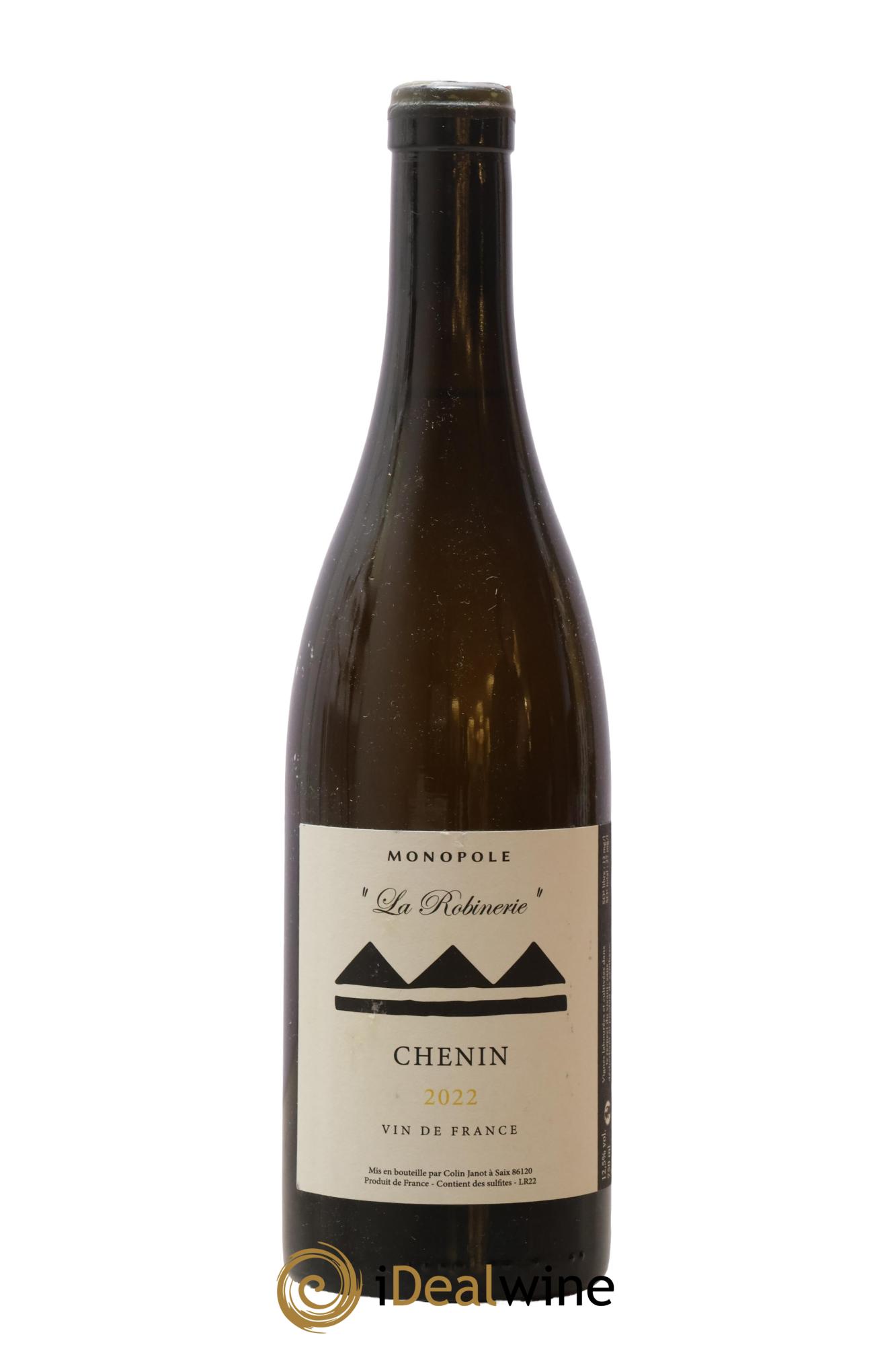 Vin de France Chenin La Robinerie Colin Janot 2022 - Lot de 1 bouteille - 0
