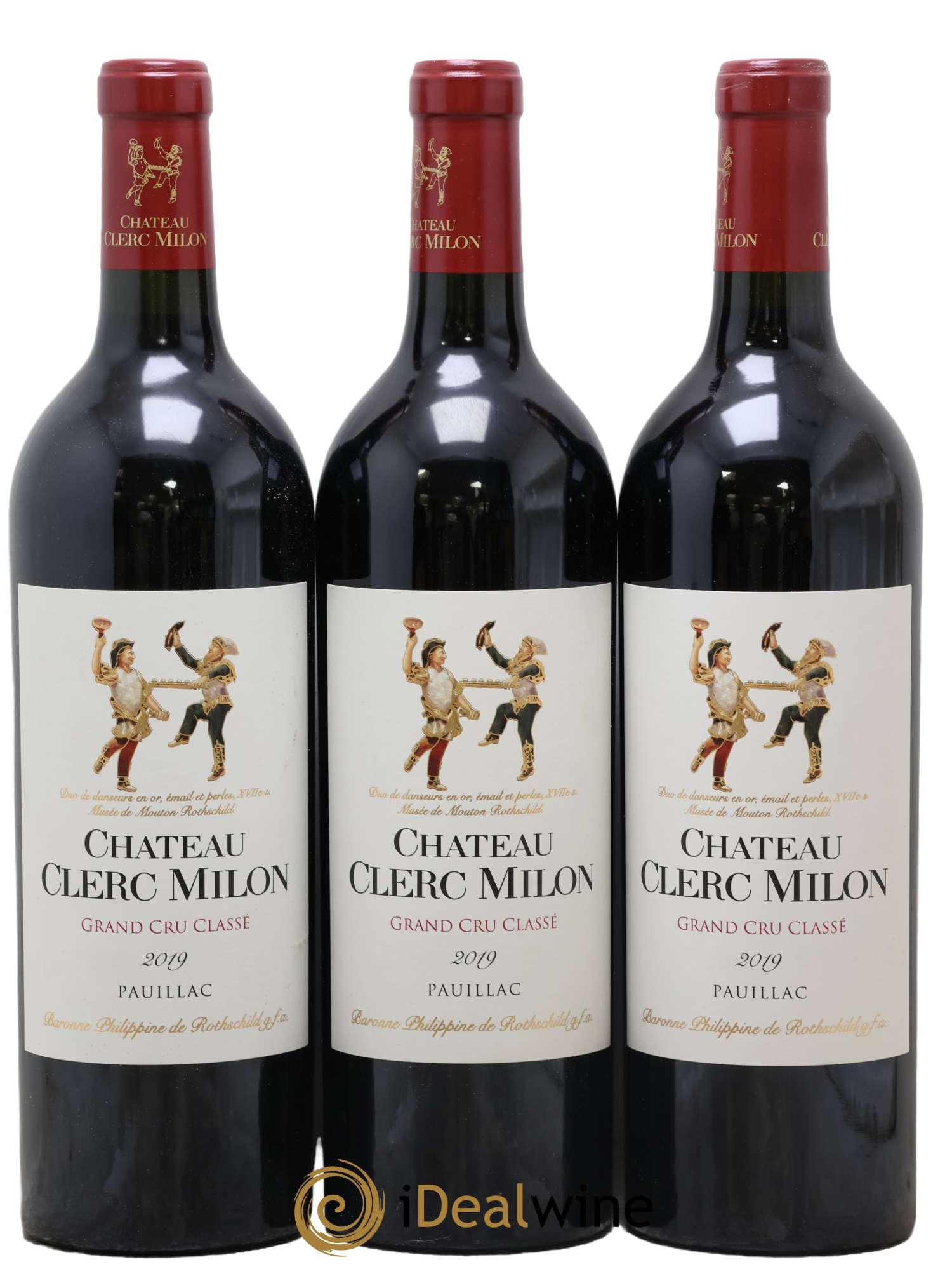 Château Clerc Milon 5ème Grand Cru Classé 2019 - Lot de 3 bouteilles - 0