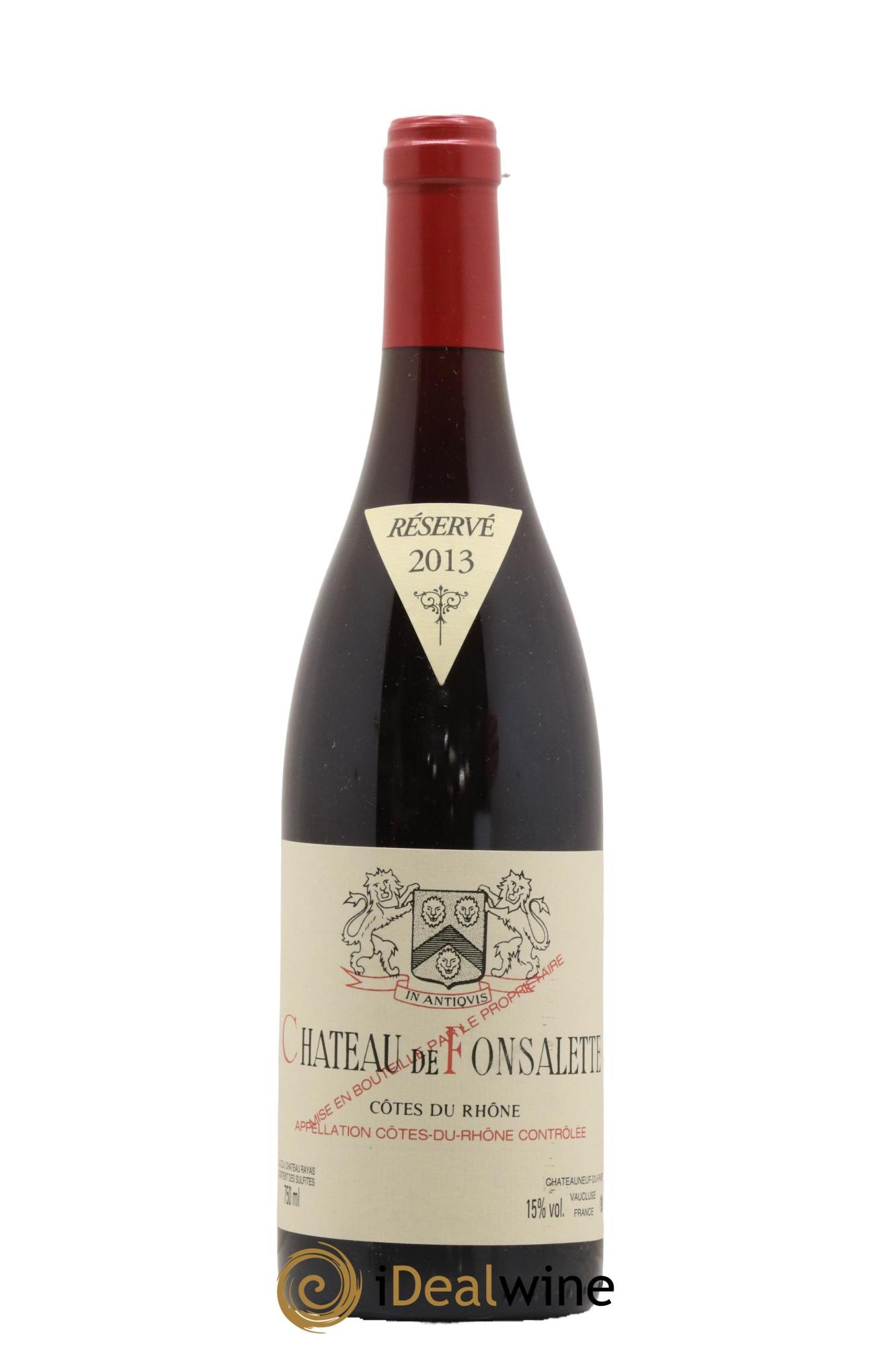 Côtes-du-Rhône Château de Fonsalette Emmanuel Reynaud 2013 - Lot of 1 bottle - 0