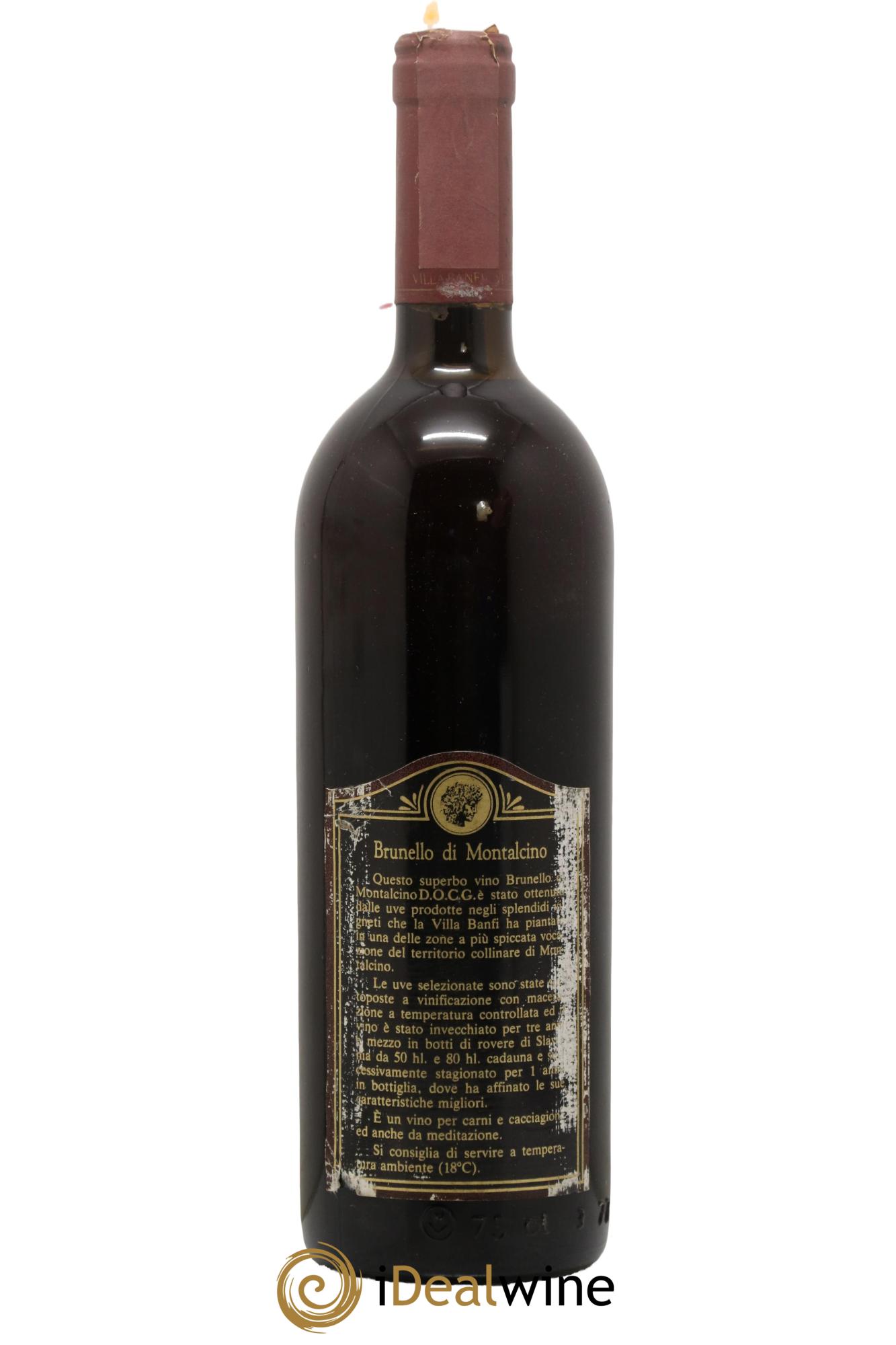 Brunello di Montalcino DOCG Castello Banfi 1980 - Lotto di 1 bottiglia - 1