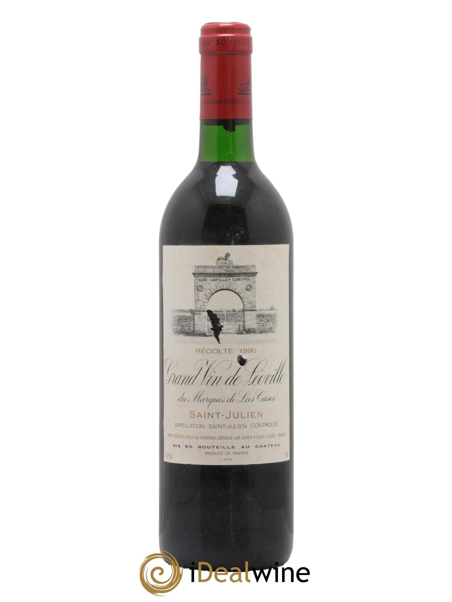 Château Léoville Las Cases 2ème Grand Cru Classé 1990 - Lot de 1 bouteille - 0