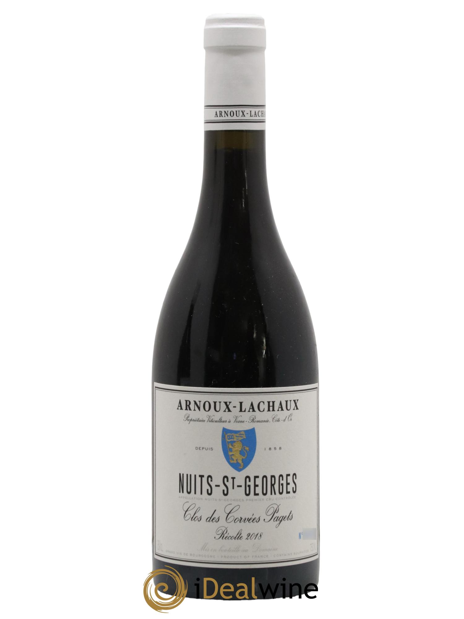 Nuits-Saint-Georges 1er Cru Clos des Corvées Pagets Arnoux-Lachaux (Domaine)  2018 - Lot de 1 bouteille - 0