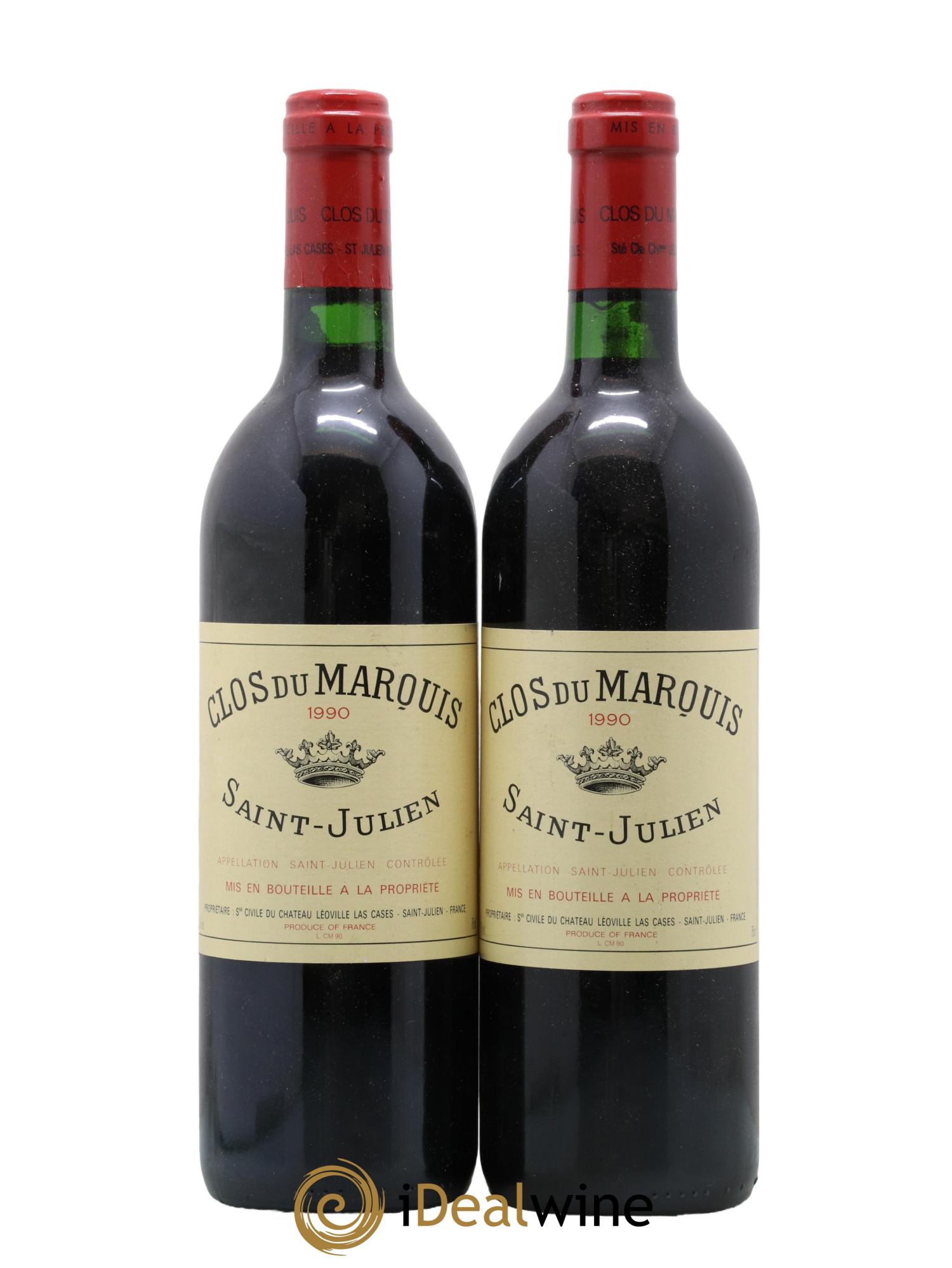 Clos du Marquis 1990 - Lot de 2 bouteilles - 0