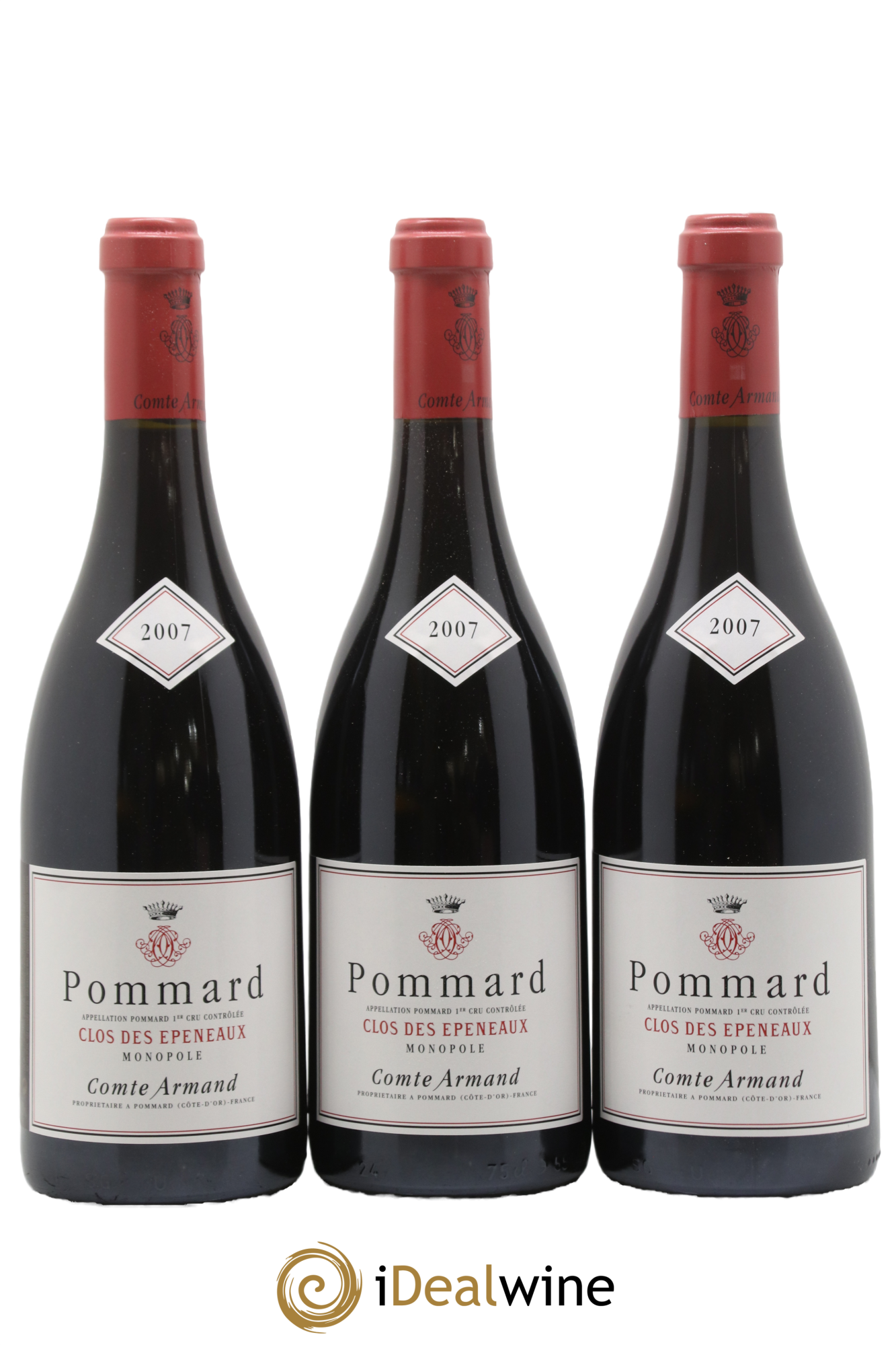 Pommard 1er Cru Clos des Epeneaux Comte Armand 2007 - Lot de 6 bouteilles - 1