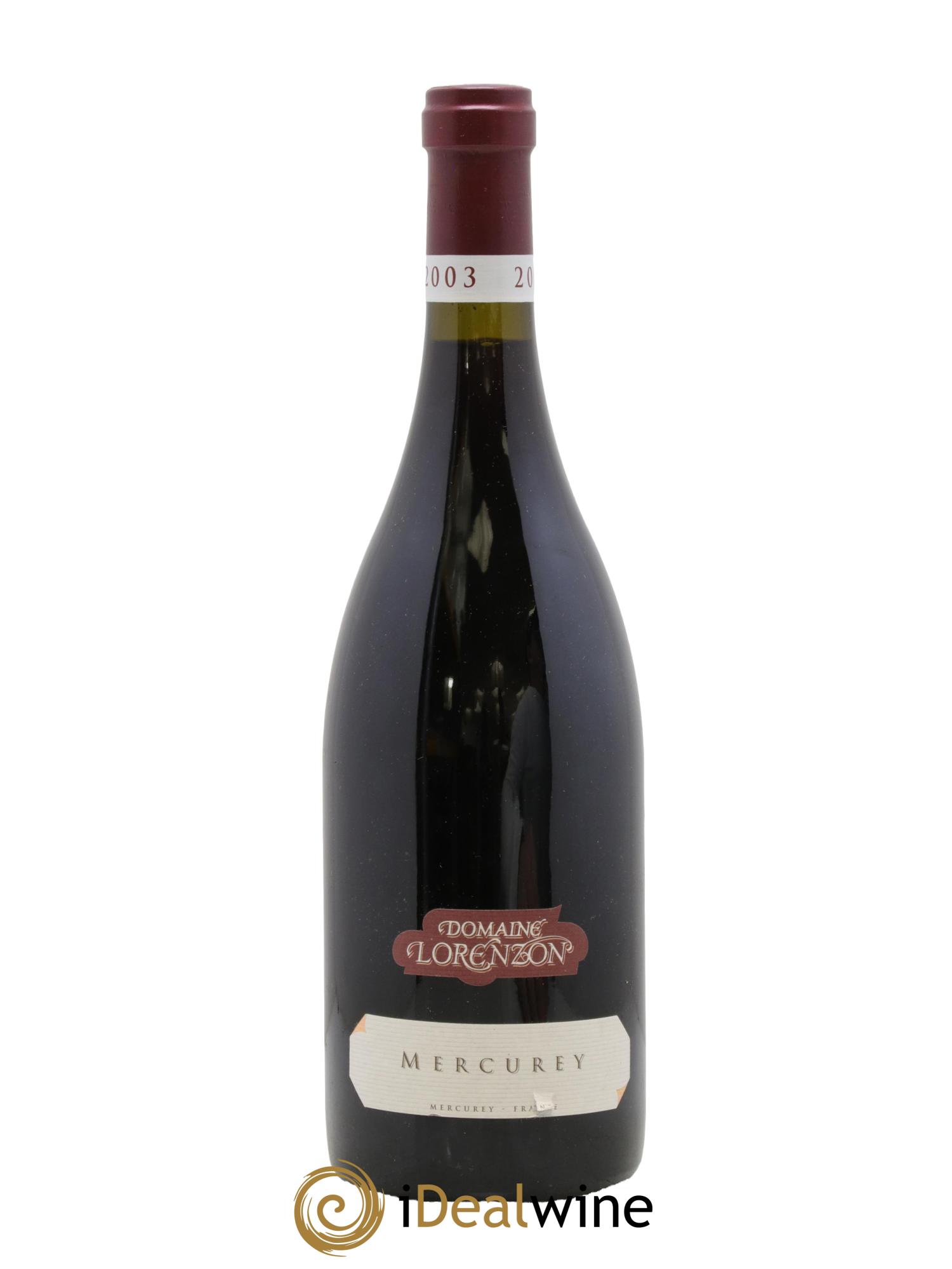 Mercurey Domaine Lorenzon 2003 - Lot de 1 bouteille - 0
