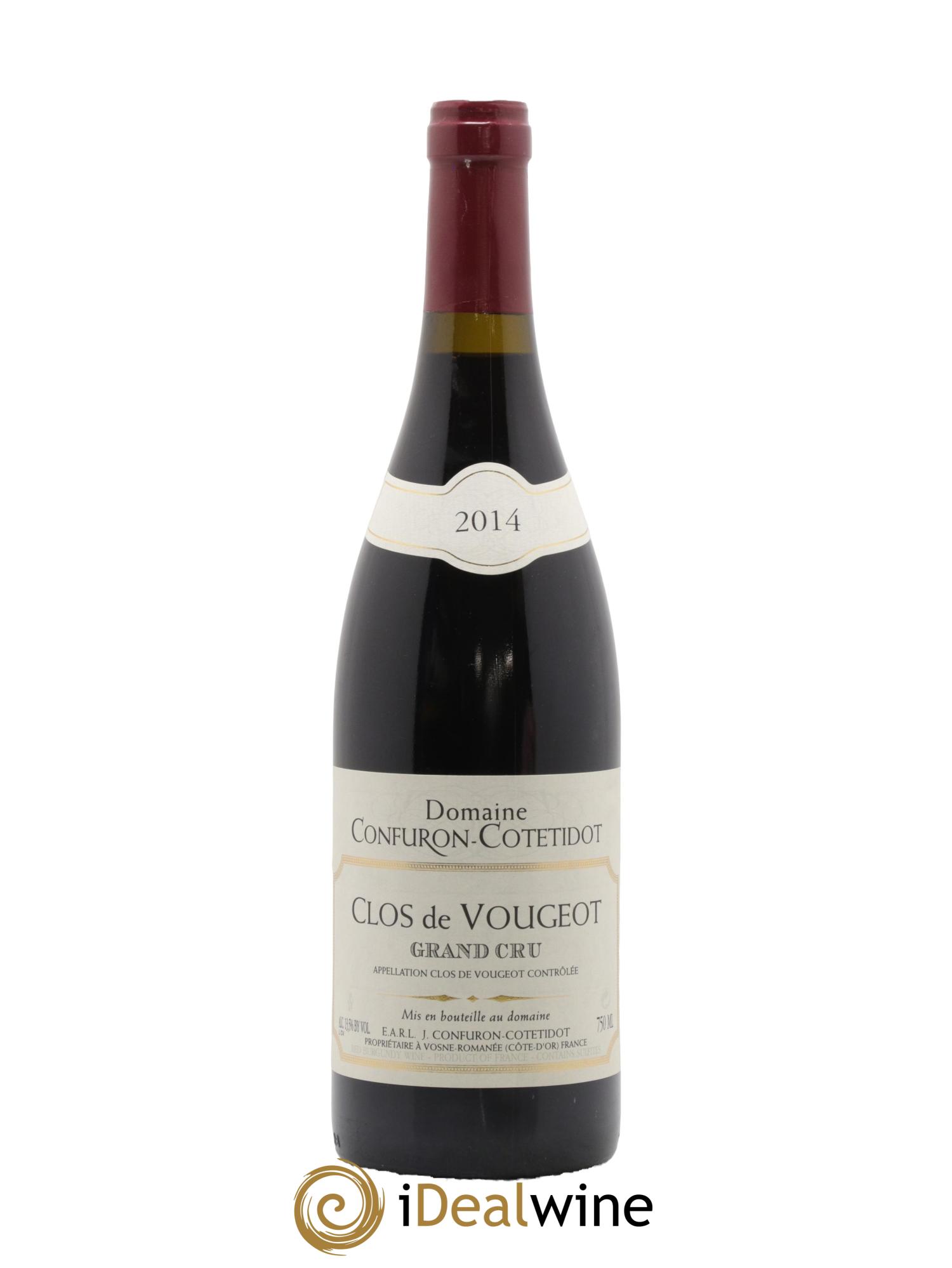 Clos de Vougeot Grand Cru Confuron-Cotetidot 2014 - Lotto di 1 bottiglia - 0
