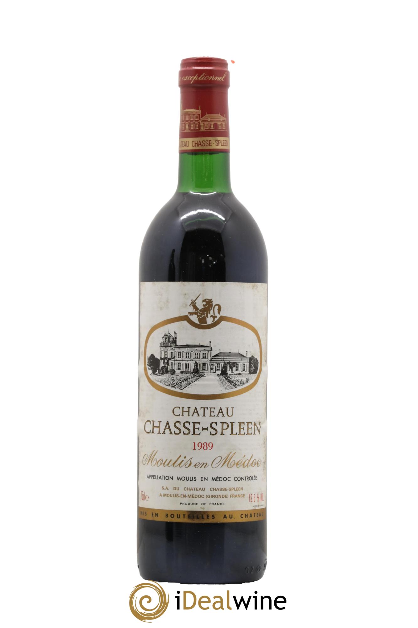 Château Chasse Spleen 1989 - Lot de 1 bouteille - 0