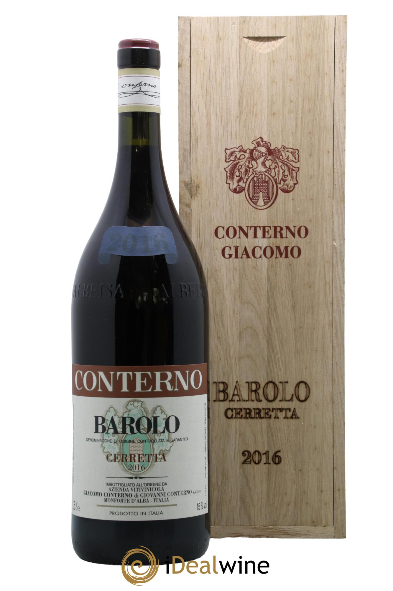 Barolo DOCG Cerretta Giacomo Conterno 2016 - Lot de 1 magnum - 0