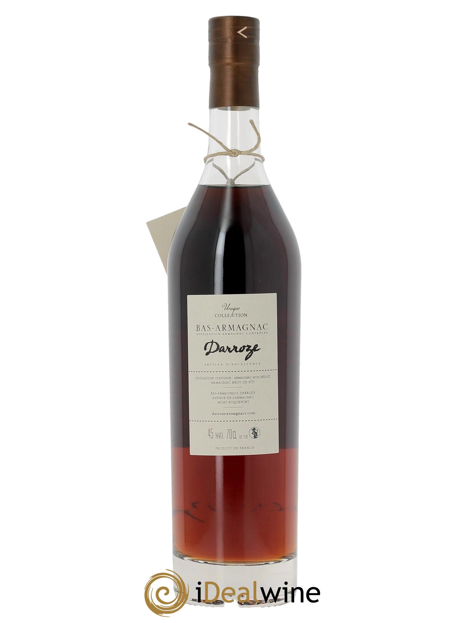 Bas-Armagnac Domaine de Bellair (45°) Darroze  1976 - Posten von 1 Flasche - 2