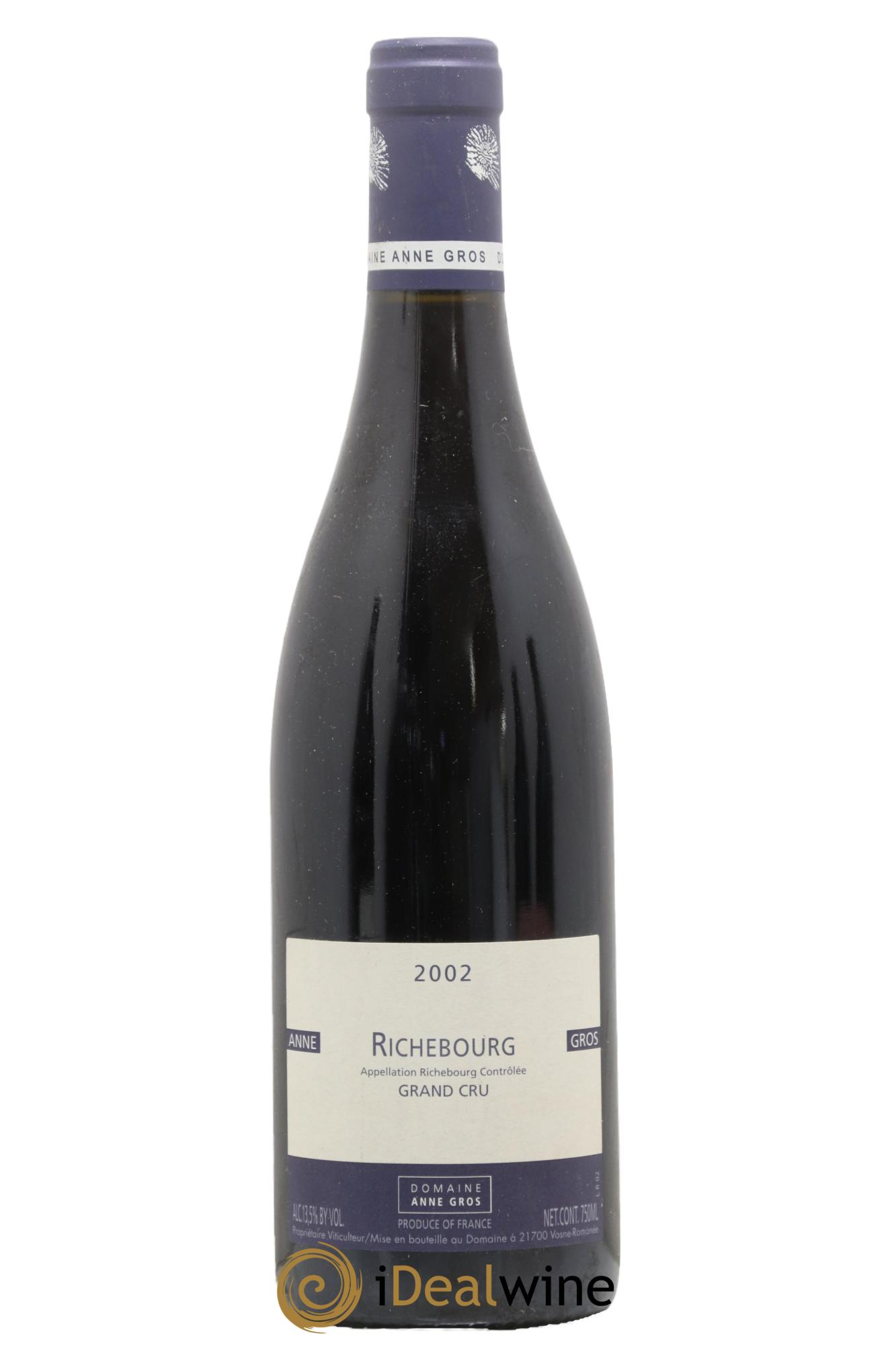 Richebourg Grand Cru Anne Gros 2002 - Lot de 1 bouteille - 0