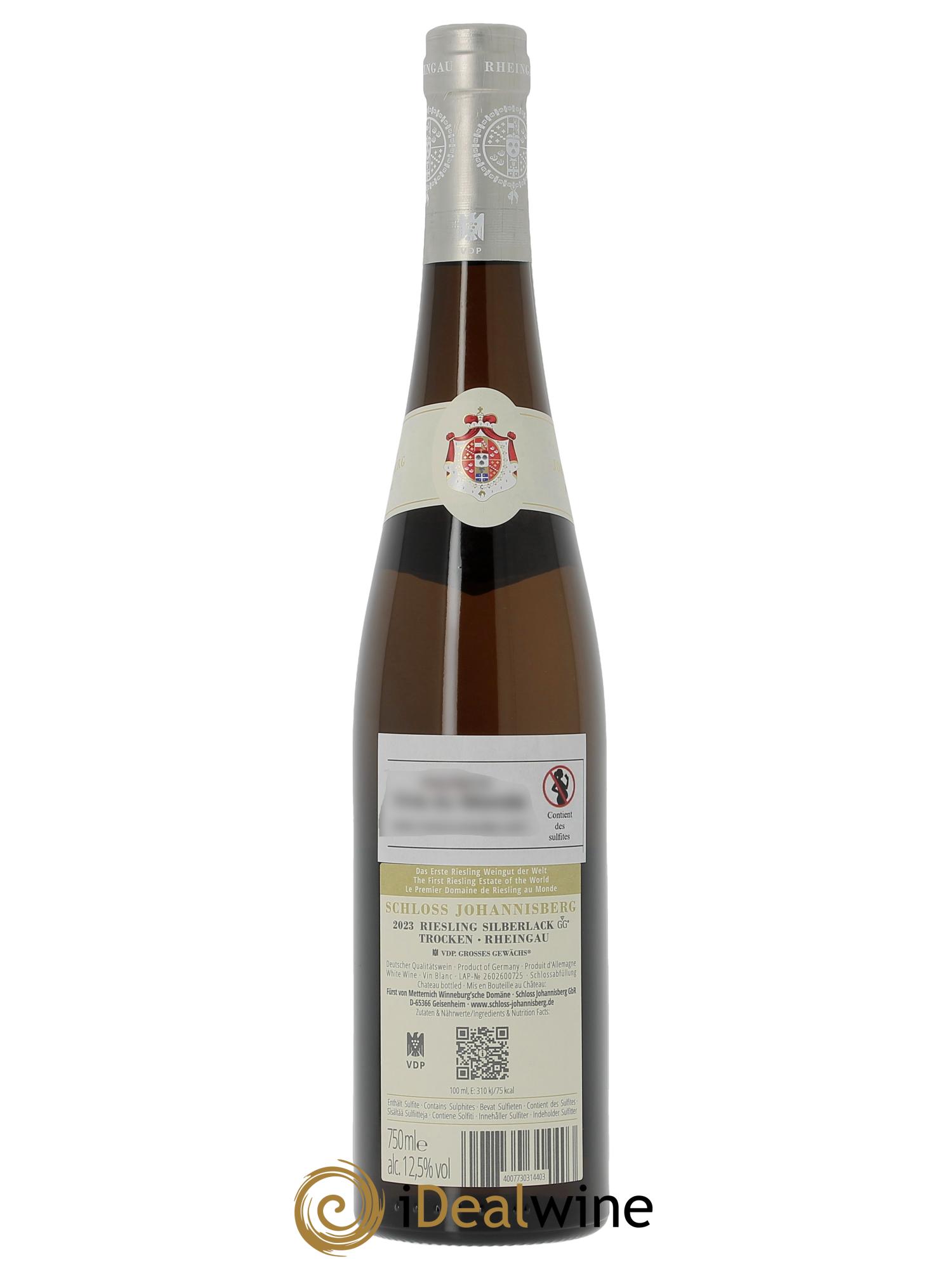 Rheingau Schloss Johannisberg Riesling Silberlack Trocken Grosses Gewächs 2023 - Lotto di 1 bottiglia - 1