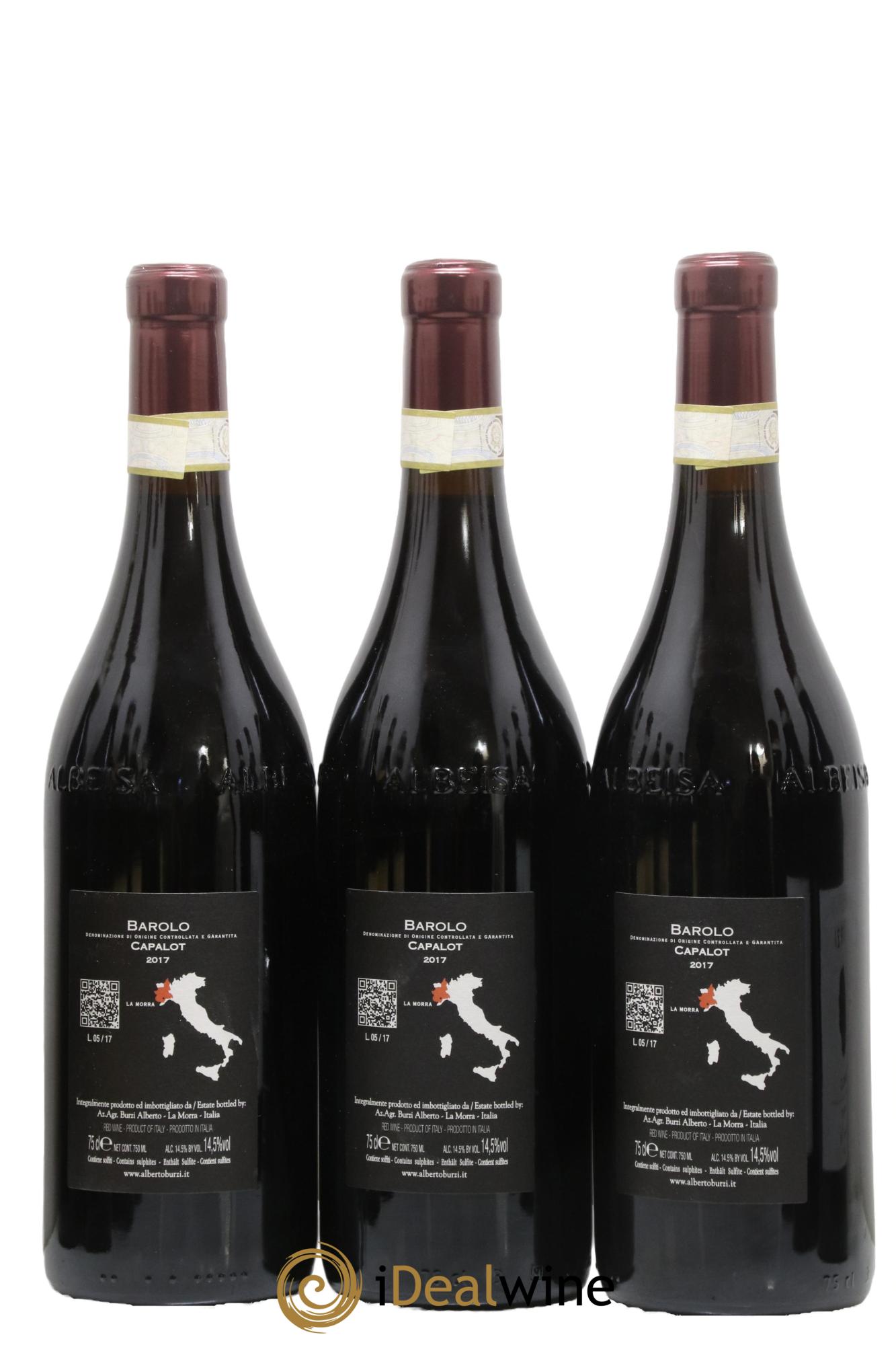 Barolo DOCG Capalot Burzi Vecchie Viti 2017 - Lot de 3 bouteilles - 1