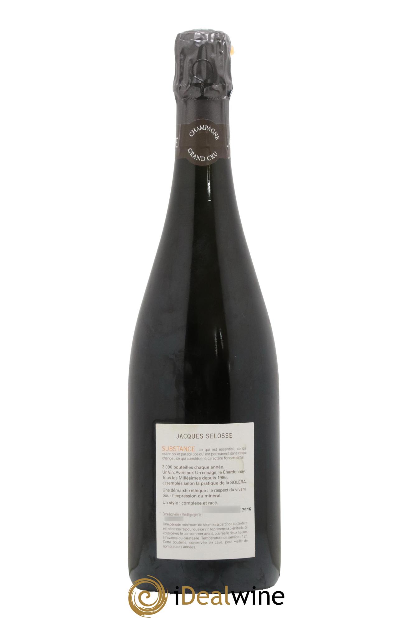 Substance Jacques Selosse - Lot de 1 bouteille - 1