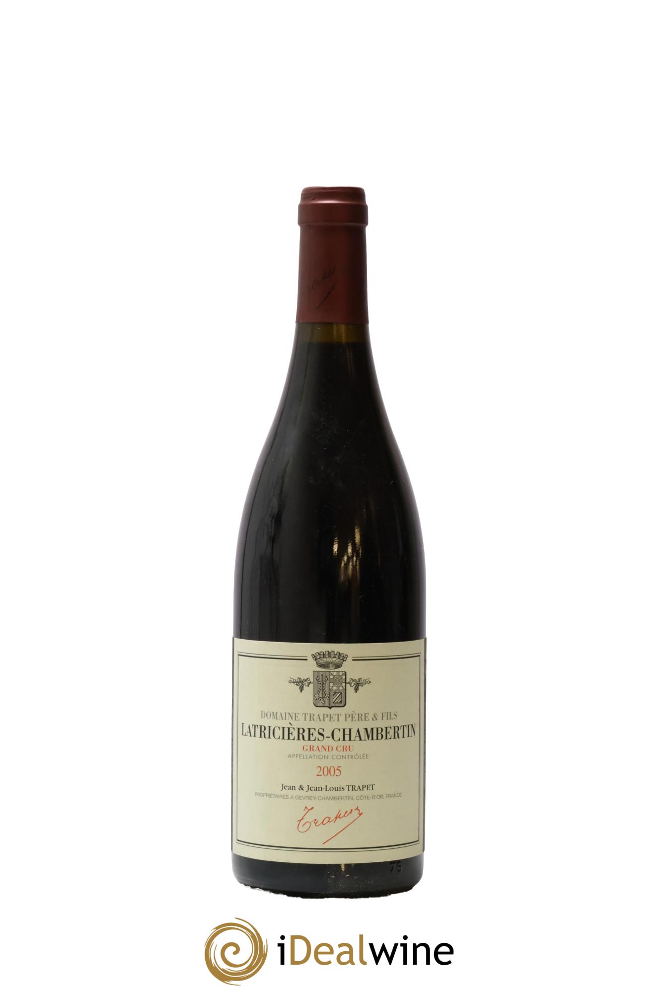 Latricières-Chambertin Grand Cru Domaine Trapet 2005 - Lot de 1 bouteille - 0