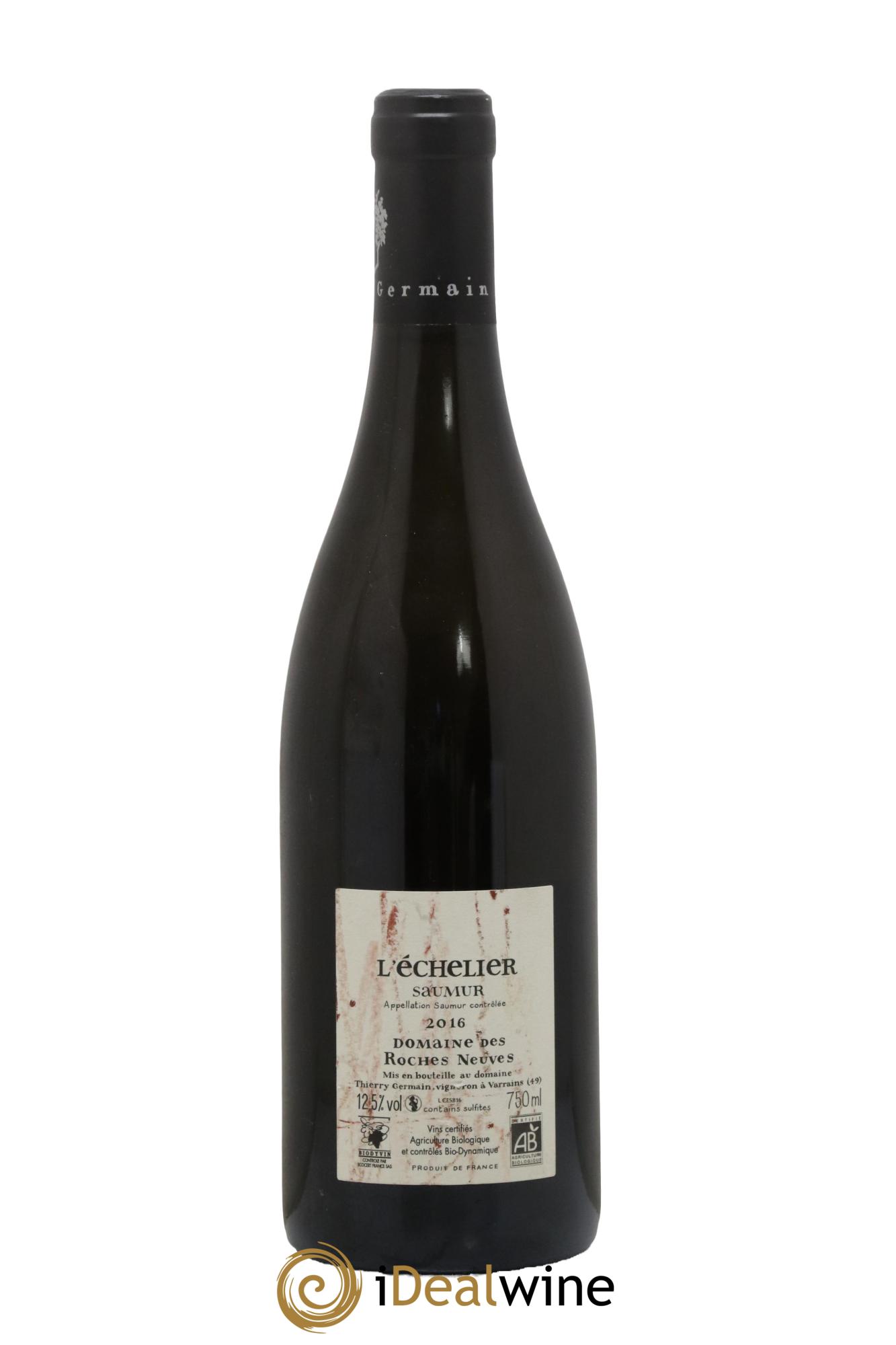 Saumur l'Echelier Domaine des Roches Neuves - Thierry Germain 2016 - Lot de 1 bouteille - 1