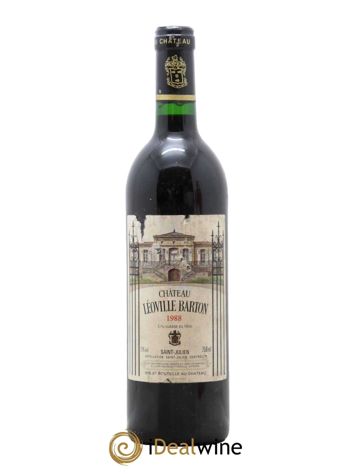 Château Léoville Barton 2ème Grand Cru Classé 1988 - Lot de 1 bouteille - 0