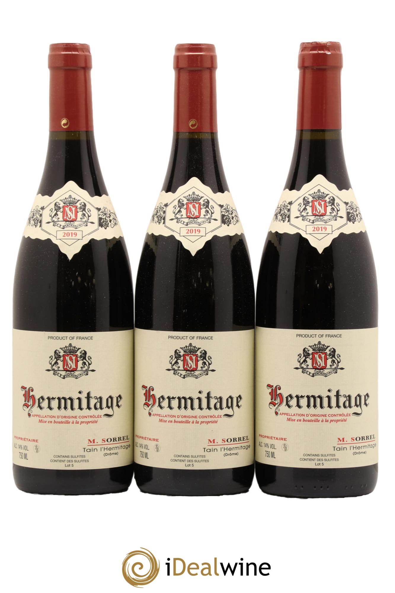 Hermitage Marc Sorrel 2019 - Lot de 3 bouteilles - 0