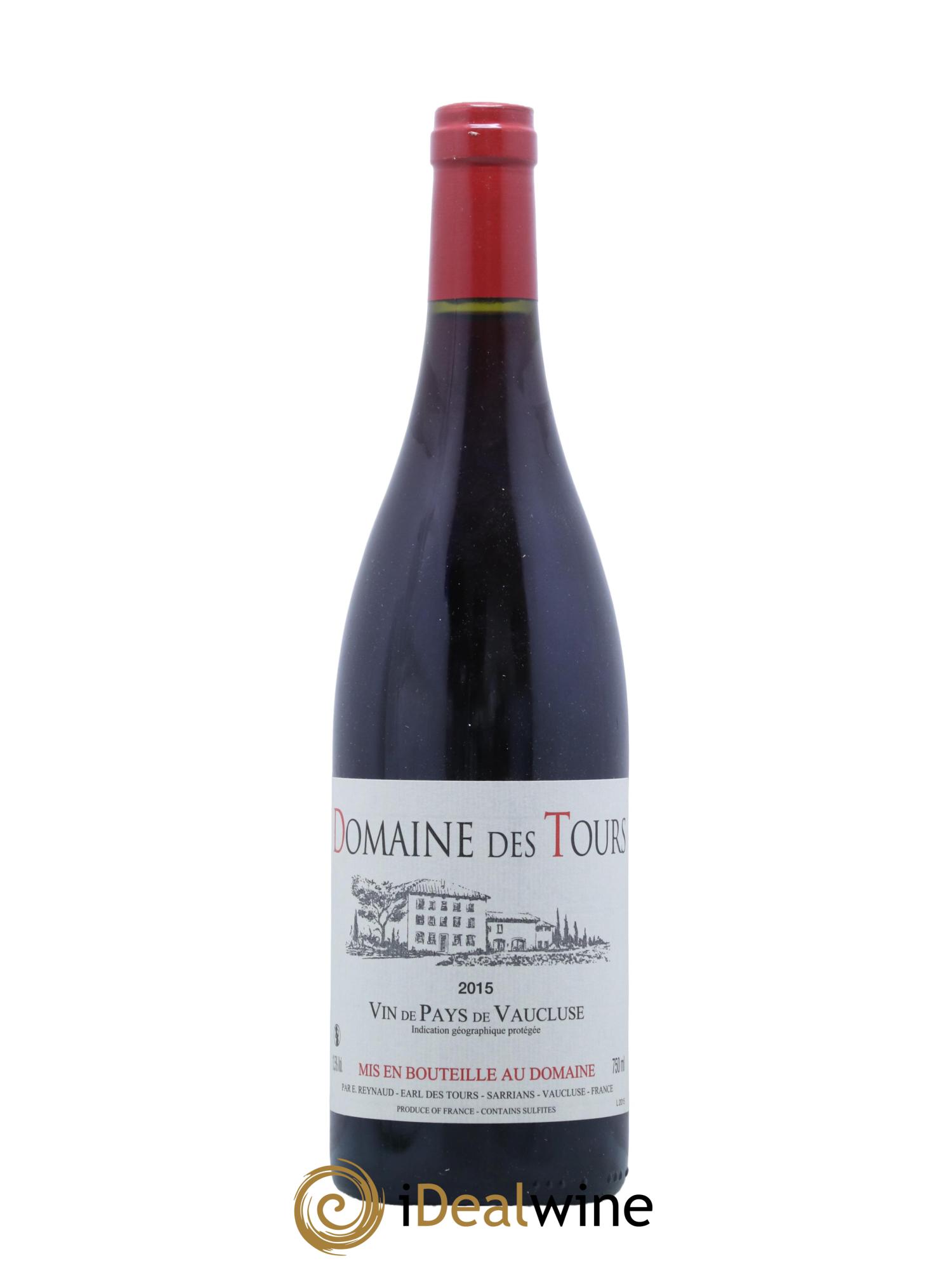 Vaucluse (Vin de Pays de Vaucluse) Domaine des Tours Emmanuel Reynaud 2015 - Lot de 1 bouteille - 0