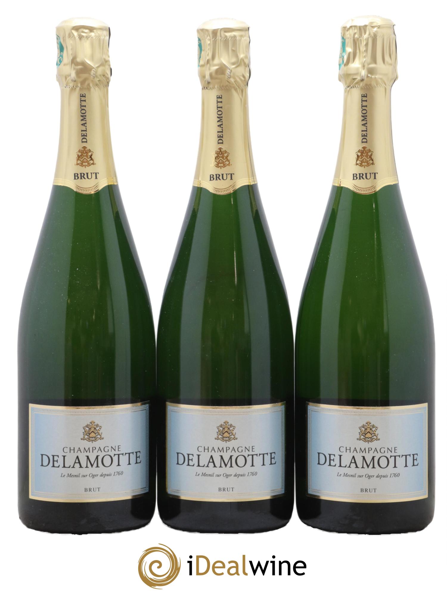 Brut Delamotte - Lot of 3 bottles - 0